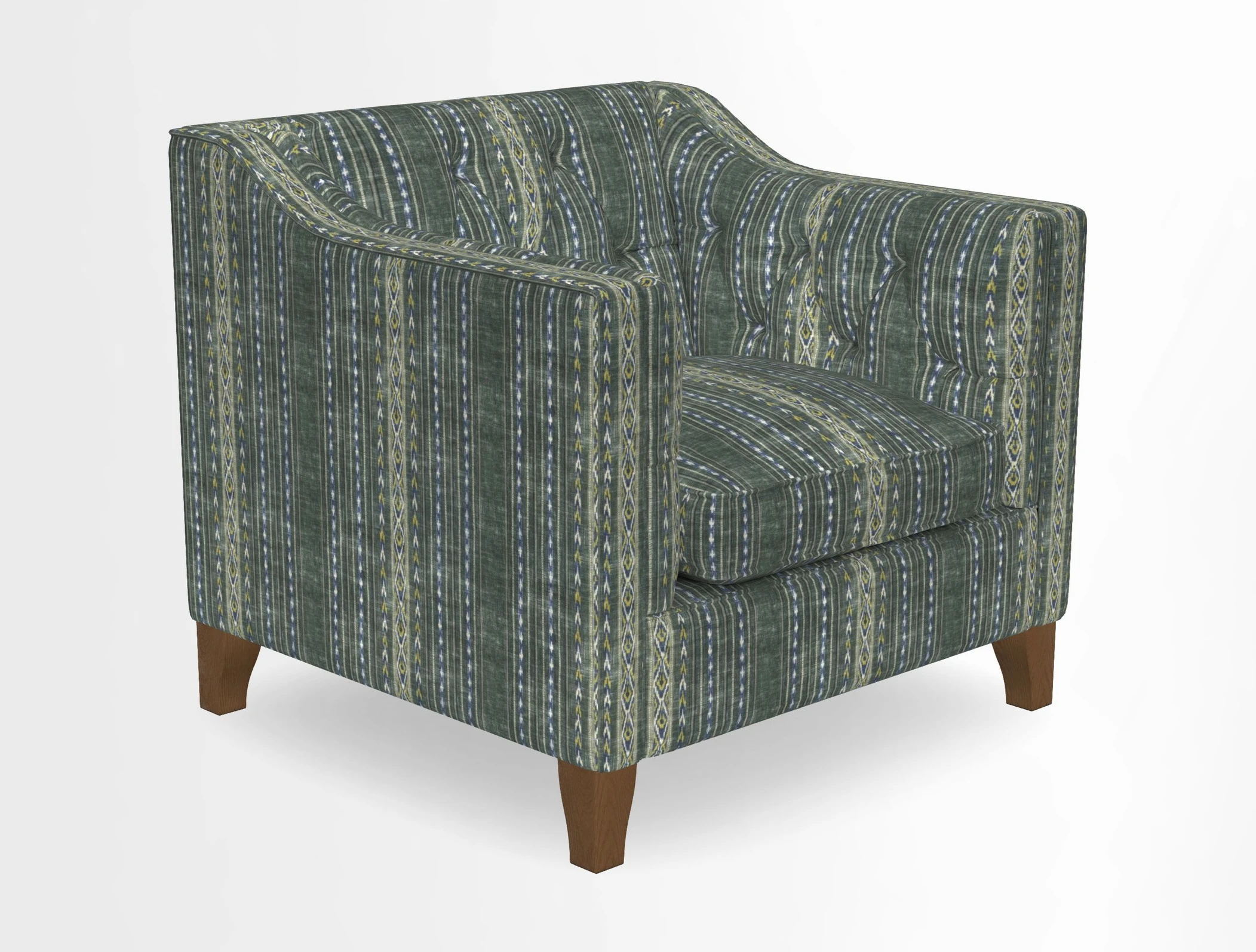 Haresfield Dipped Arm Chair in Two Tone Plain Biscuit