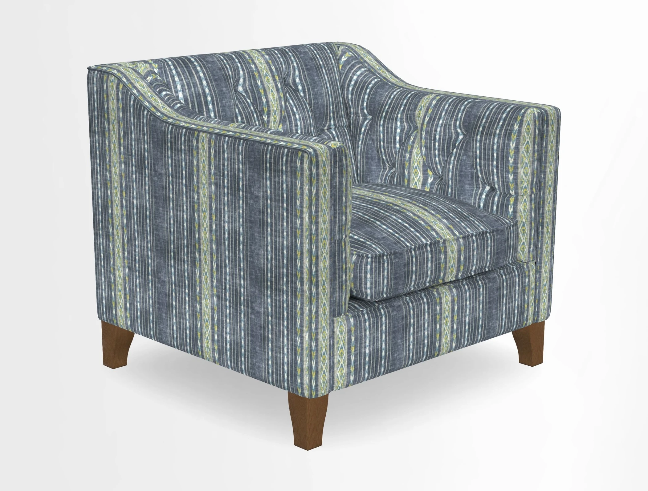 Haresfield Dipped Arm Chair in Two Tone Plain Biscuit