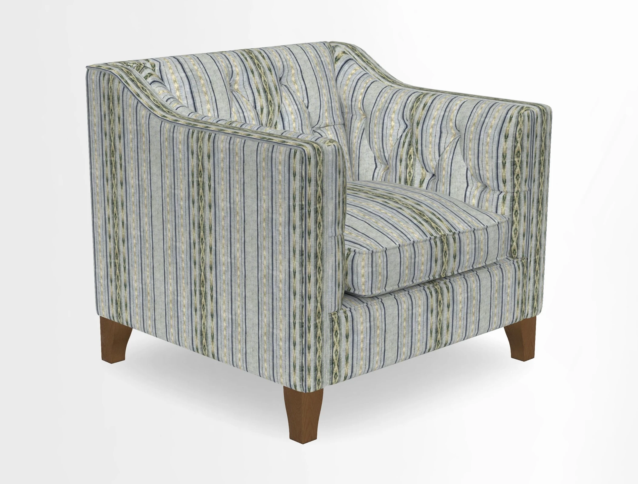 Haresfield Dipped Arm Chair in Two Tone Plain Biscuit
