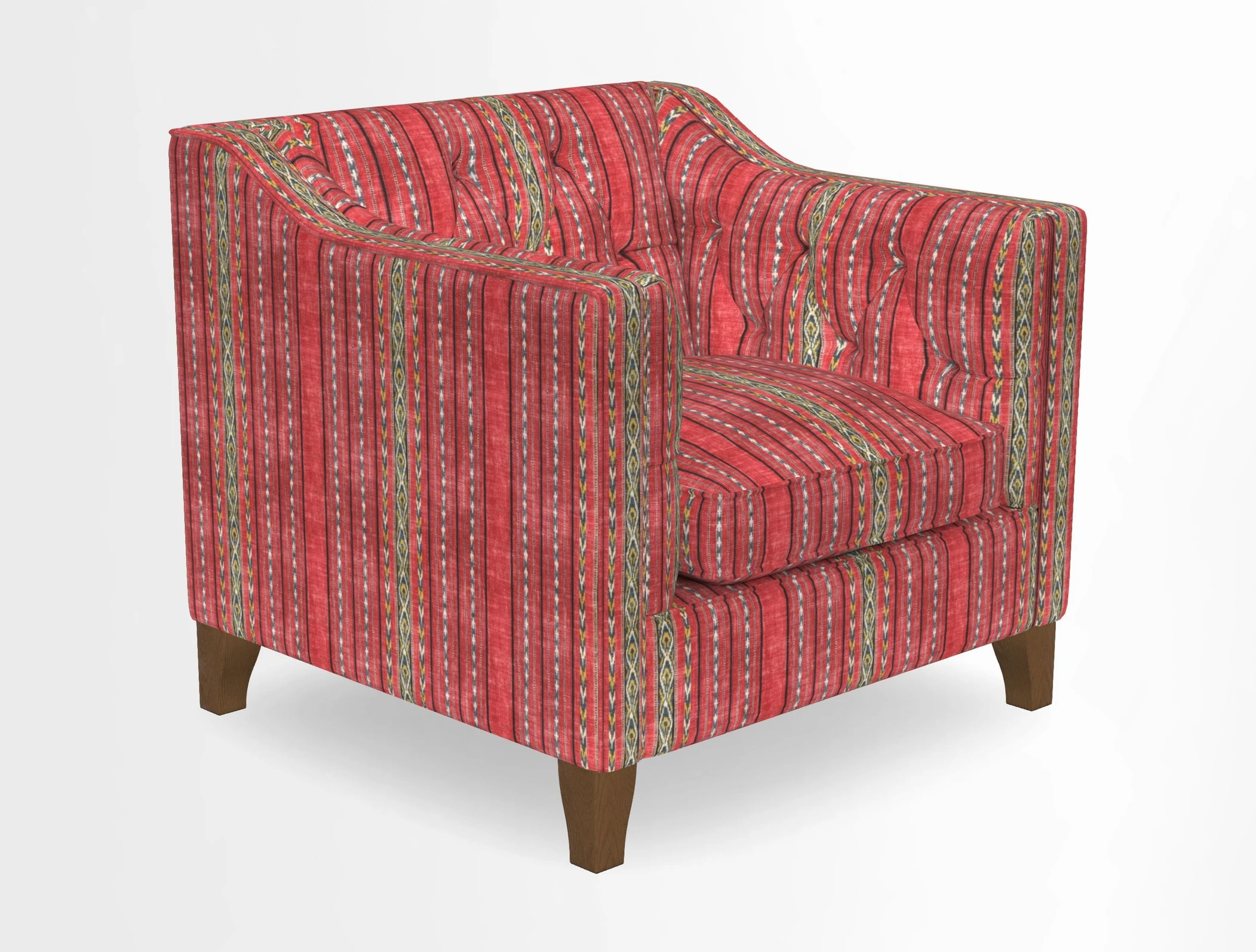Haresfield Dipped Arm Chair in Two Tone Plain Biscuit