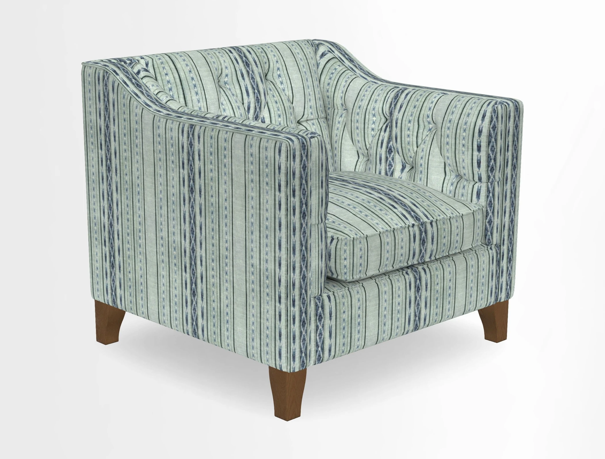 Haresfield Dipped Arm Chair in Two Tone Plain Biscuit