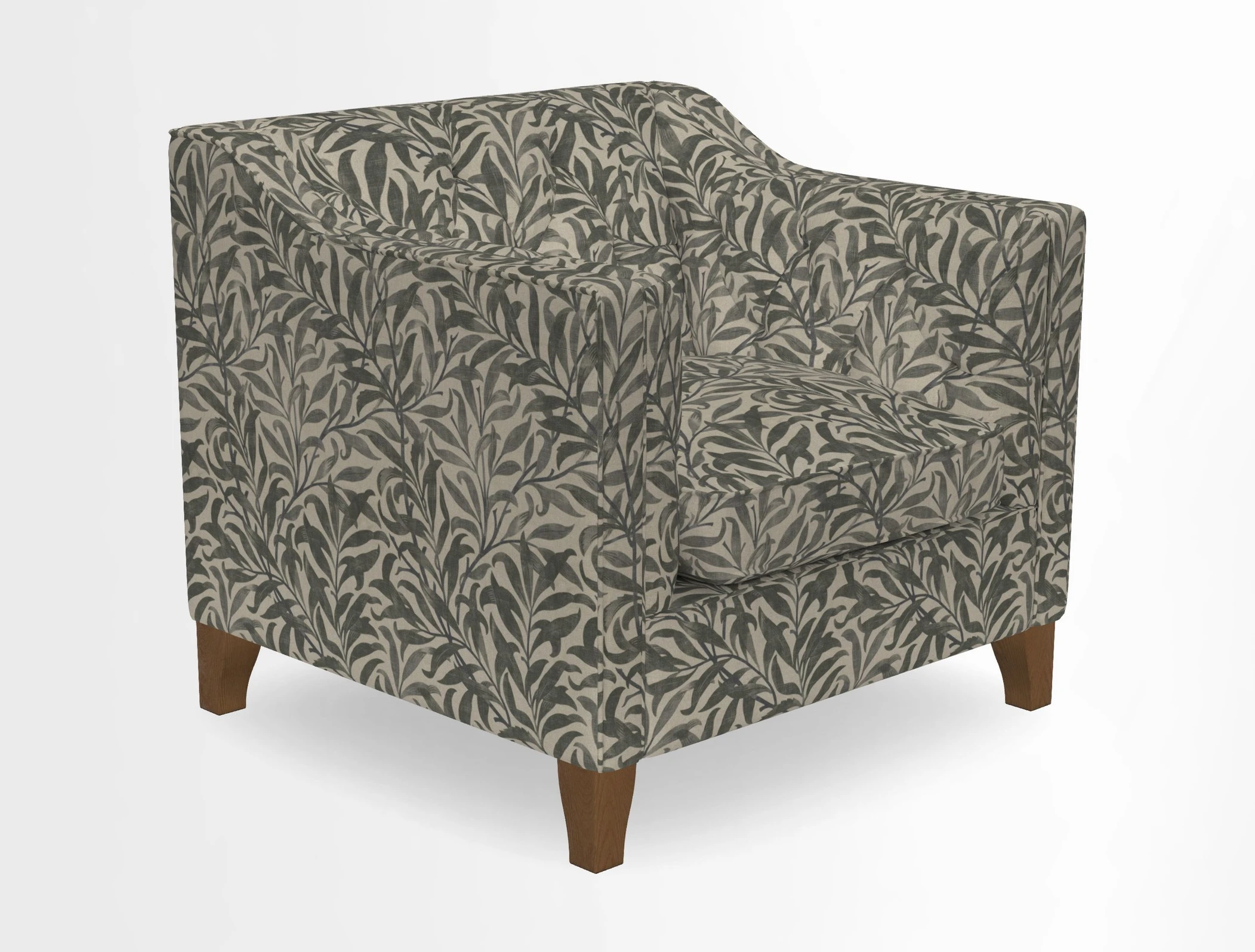Haresfield Dipped Arm Chair in Two Tone Plain Biscuit