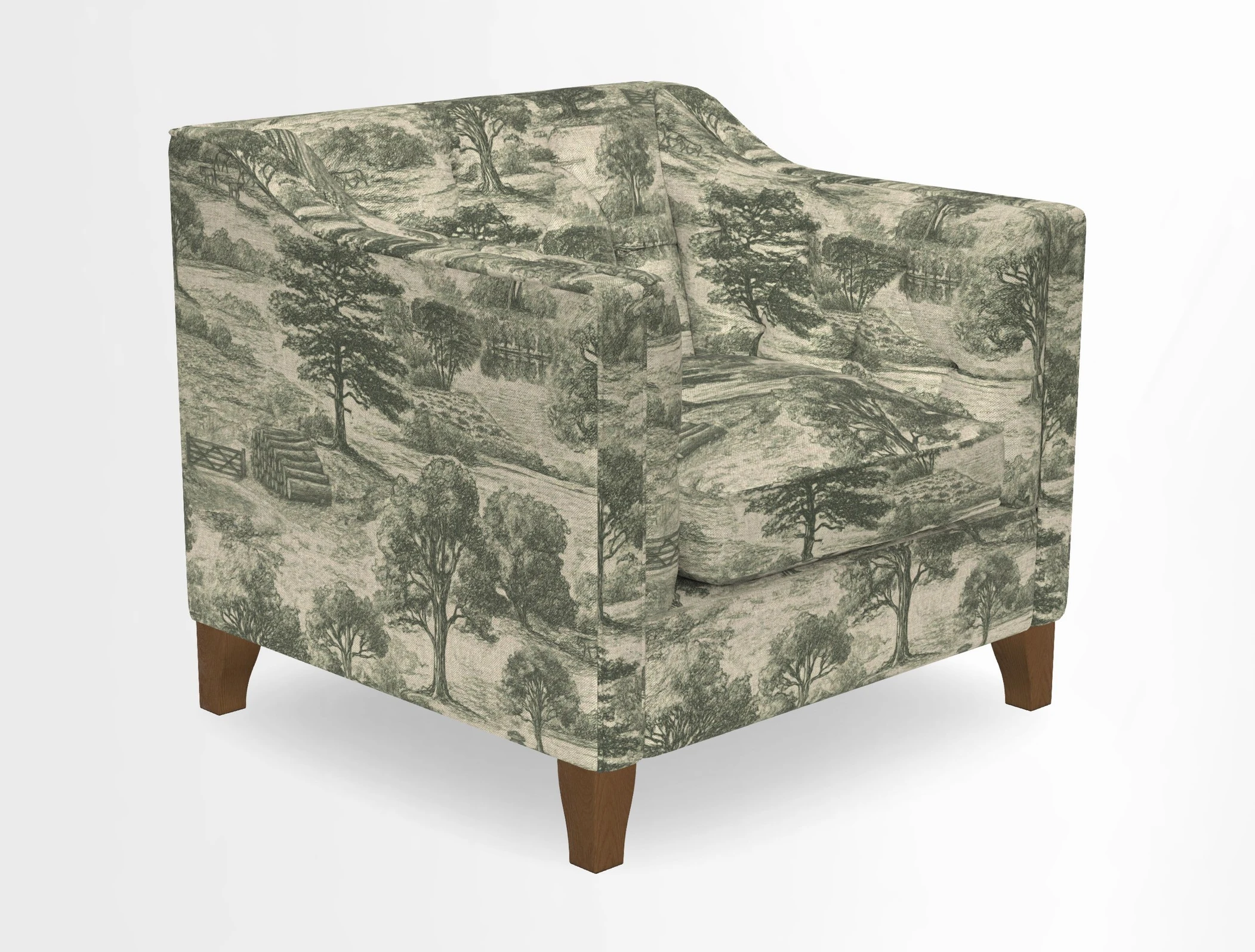 Haresfield Dipped Arm Chair in Two Tone Plain Biscuit