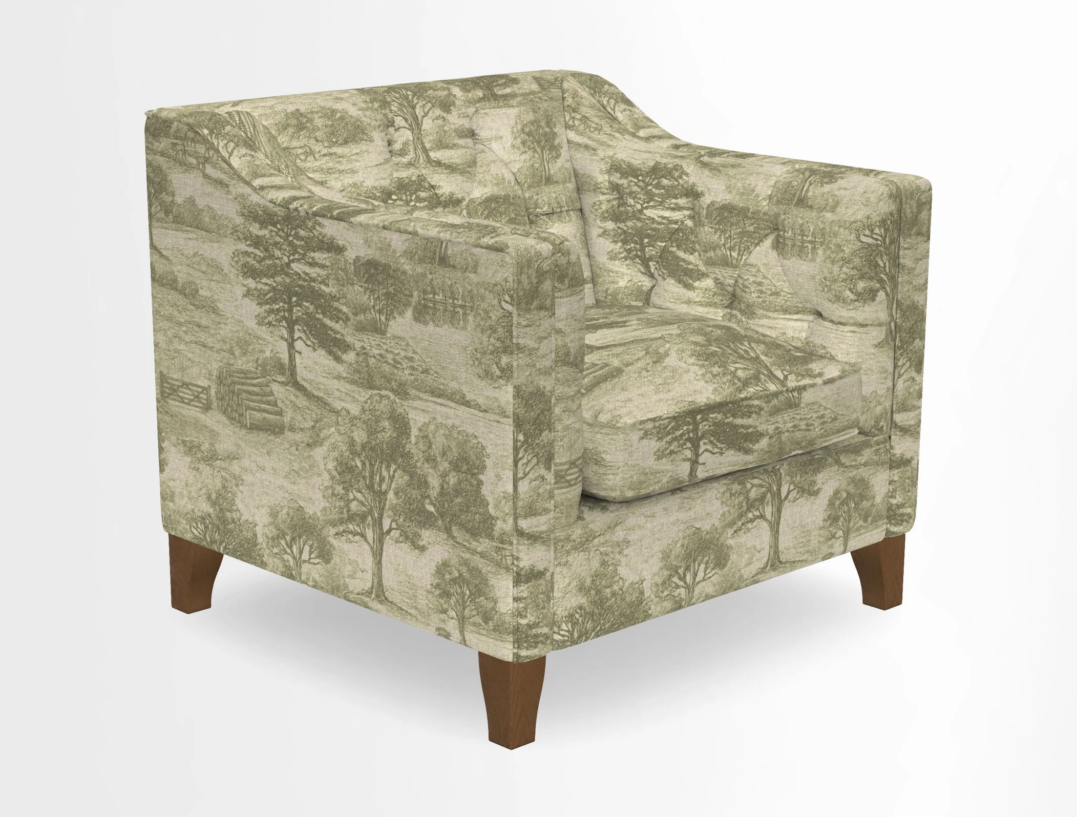 Haresfield Dipped Arm Chair in Two Tone Plain Biscuit