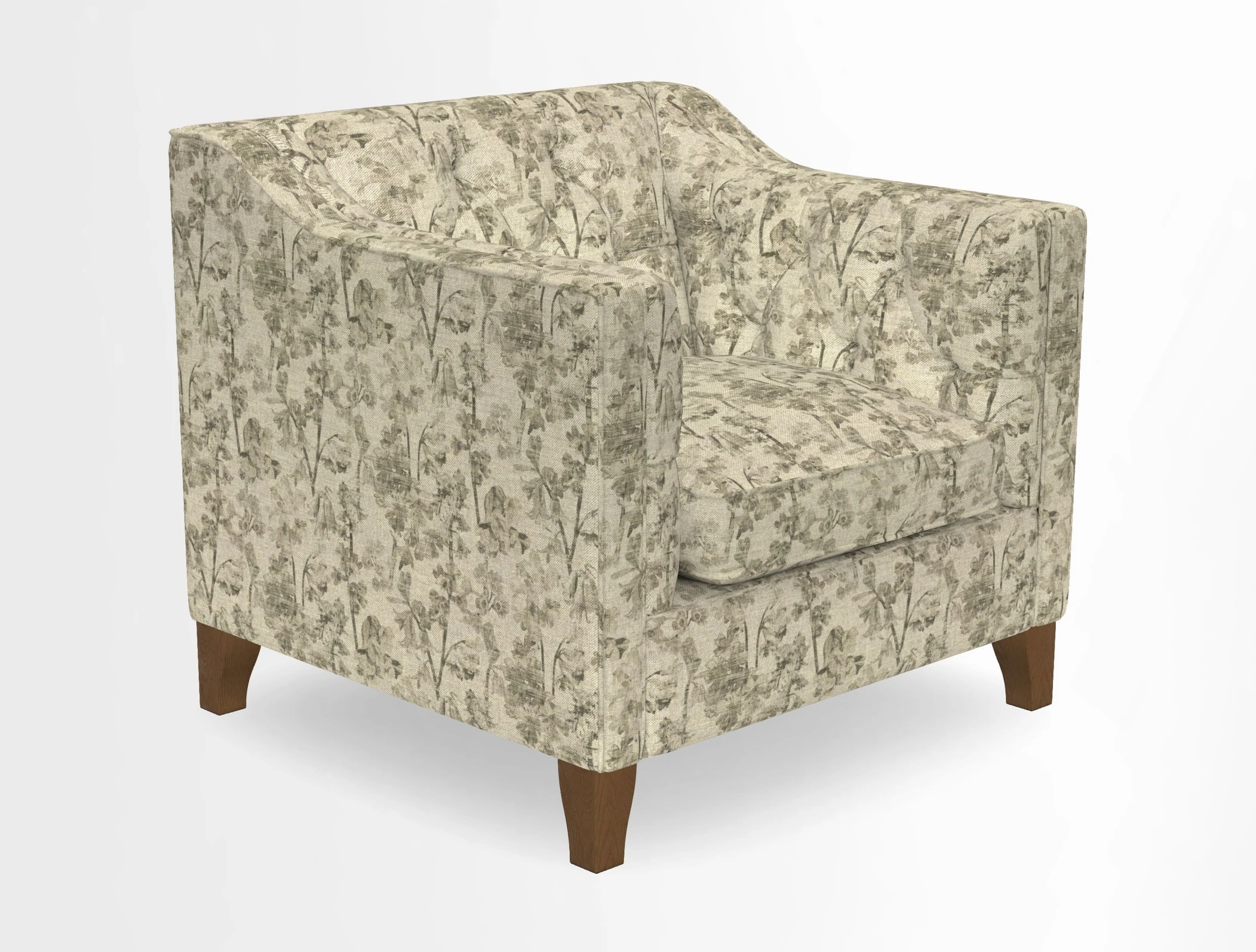 Haresfield Dipped Arm Chair in Two Tone Plain Biscuit