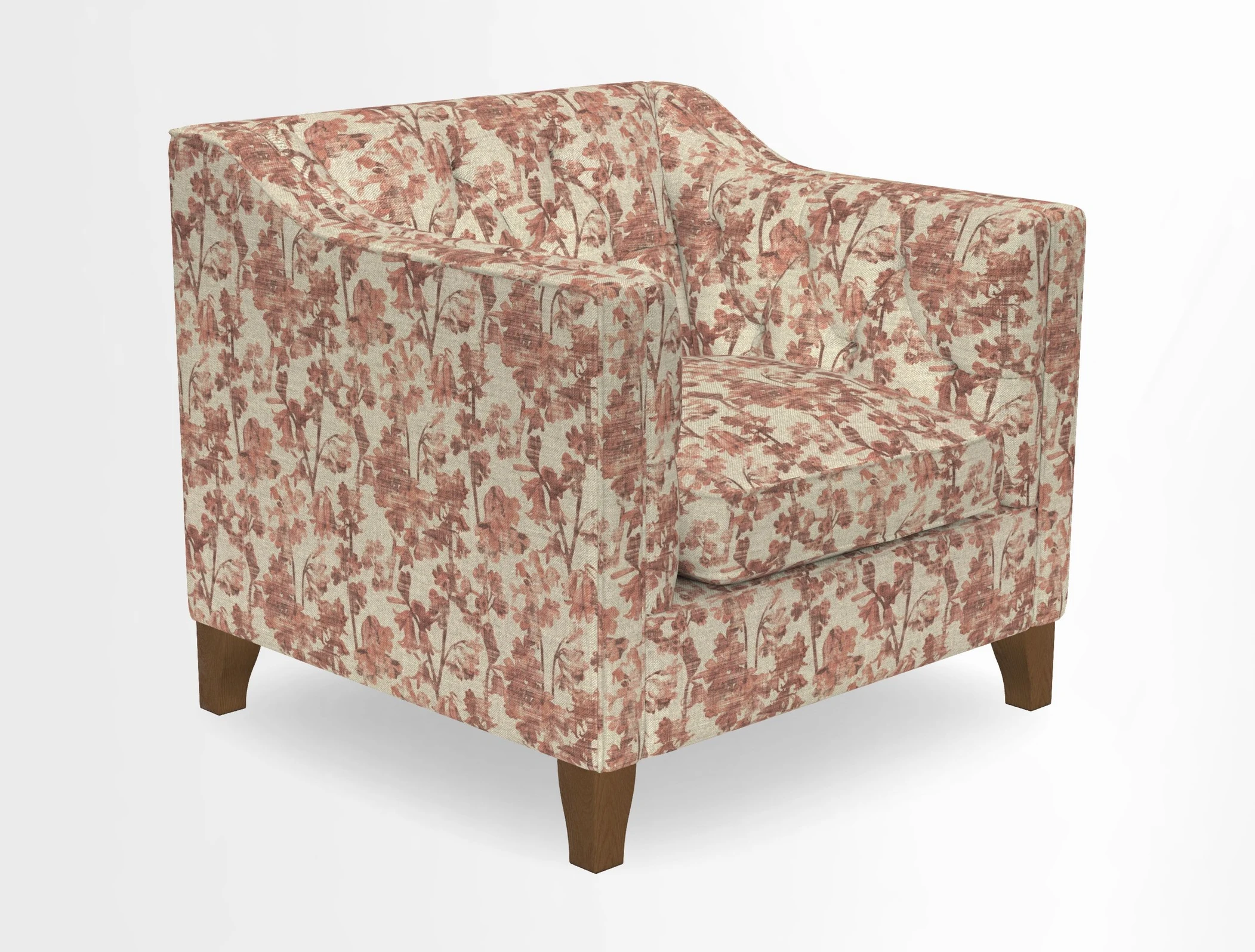 Haresfield Dipped Arm Chair in Two Tone Plain Biscuit