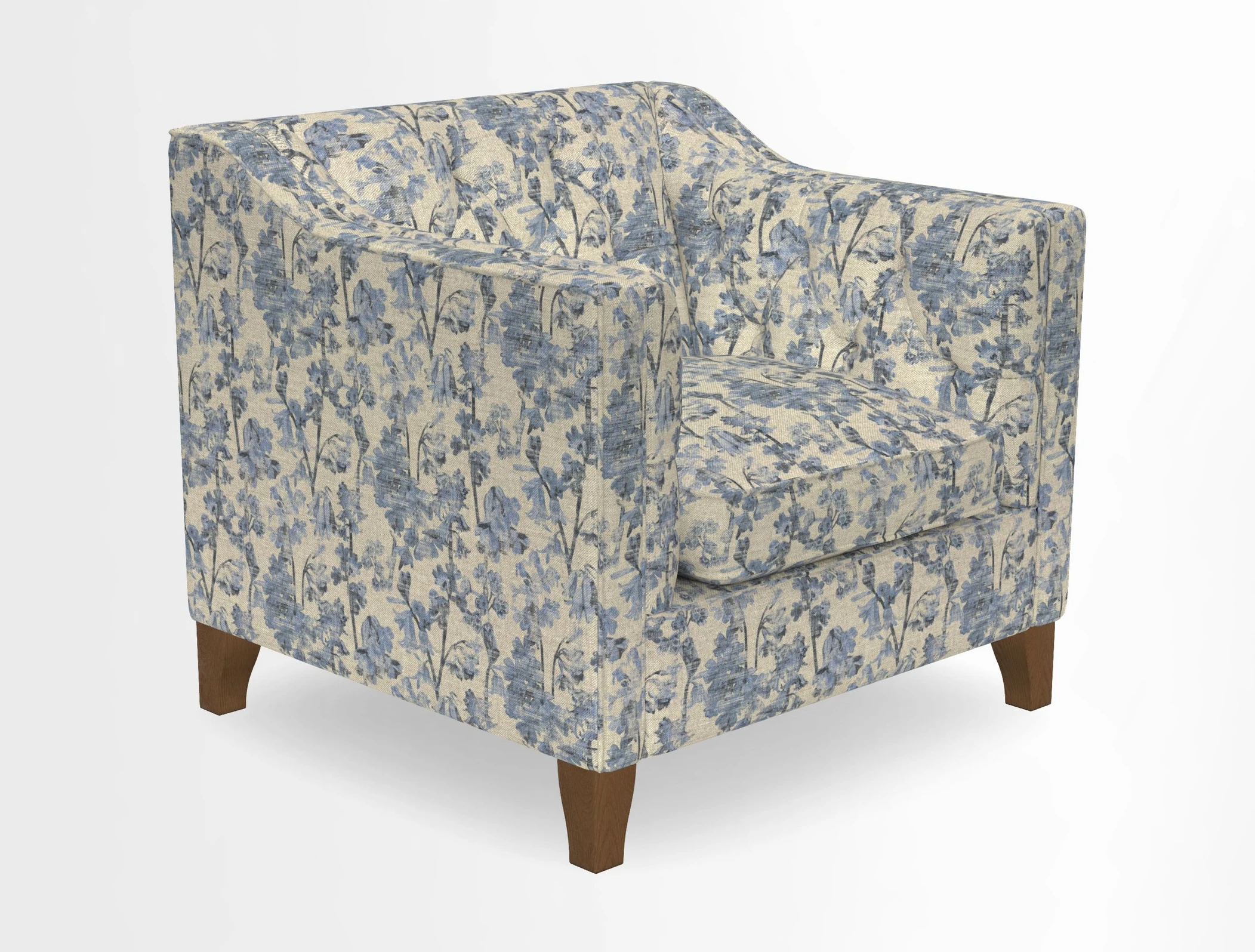 Haresfield Dipped Arm Chair in Two Tone Plain Biscuit