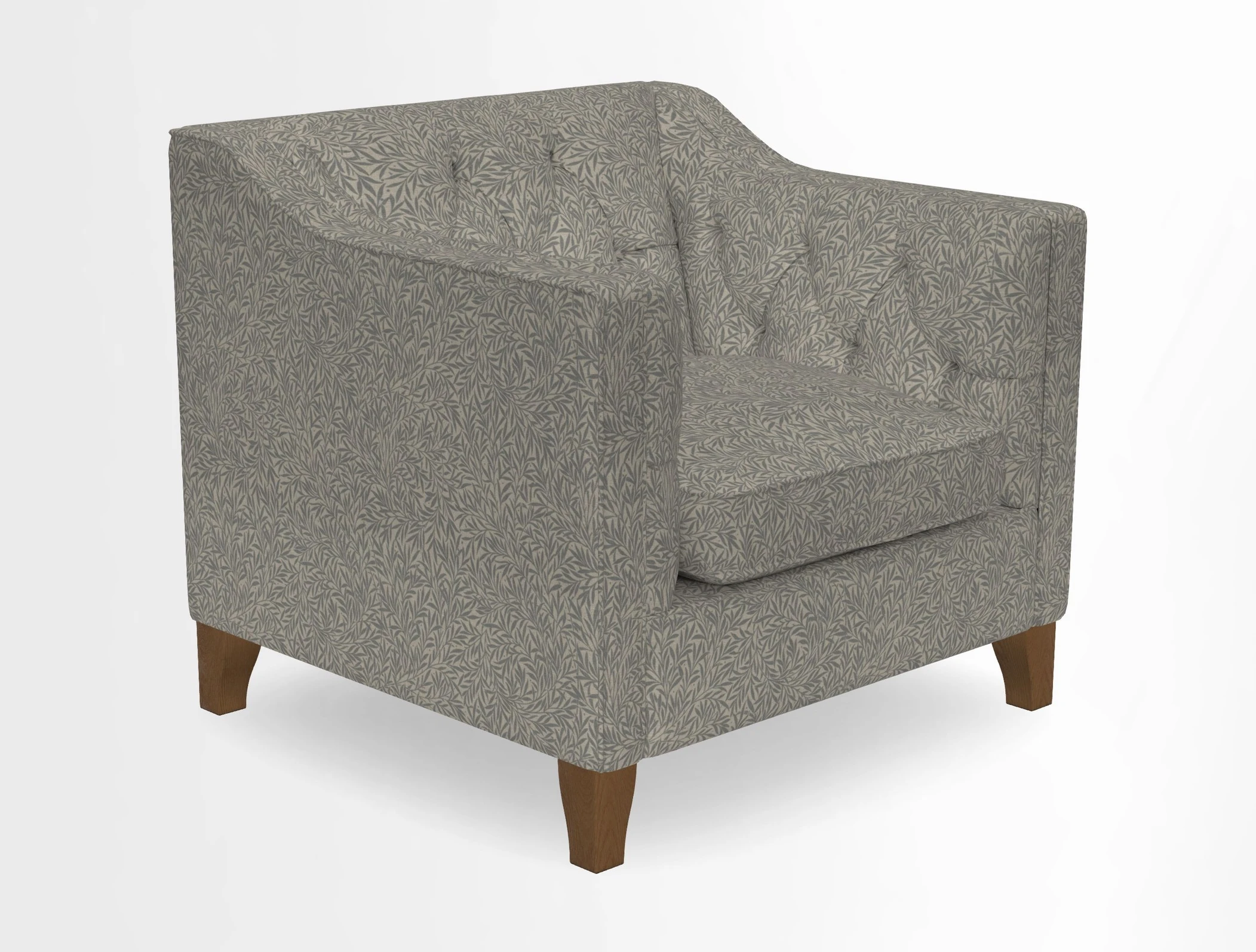 Haresfield Dipped Arm Chair in Two Tone Plain Biscuit
