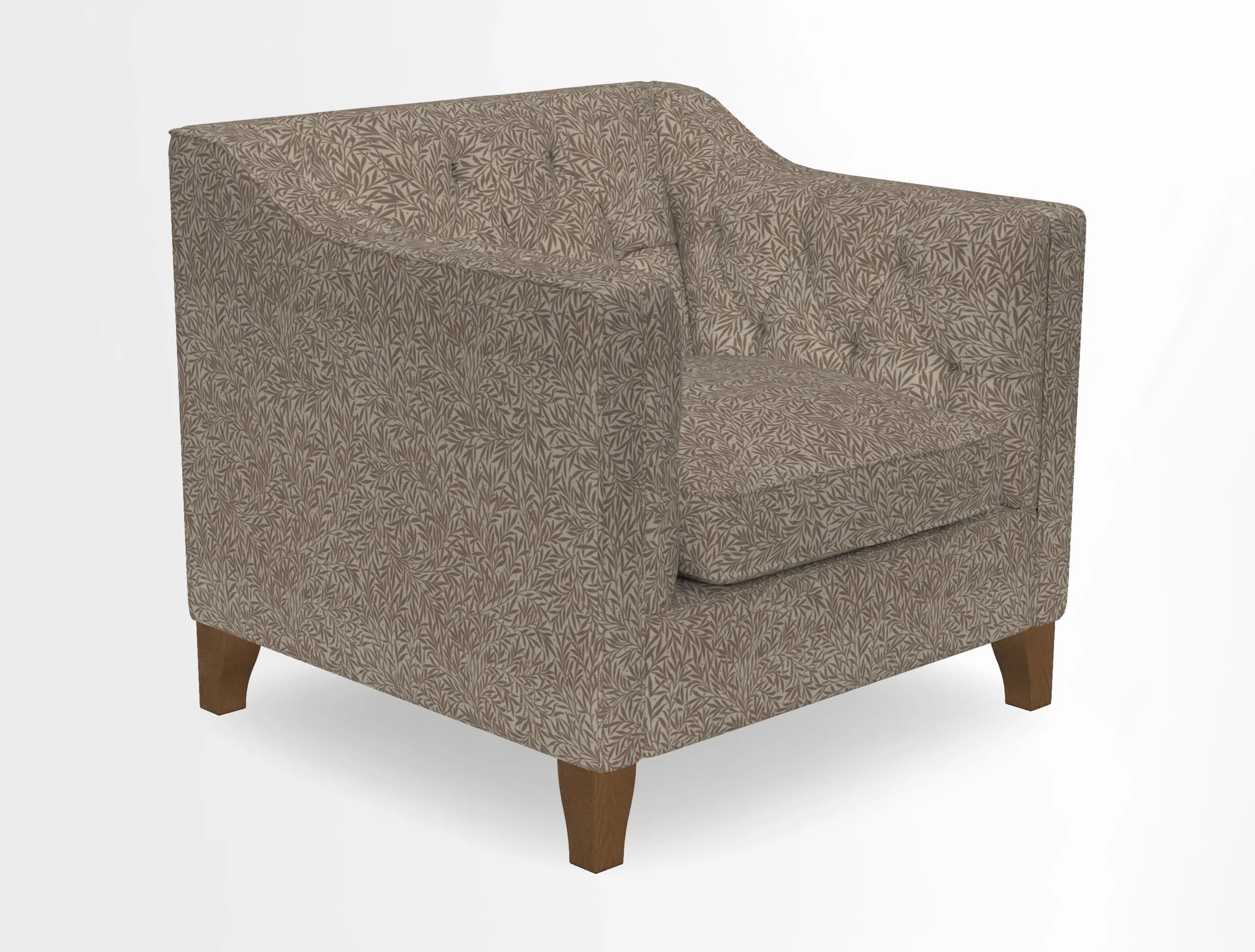 Haresfield Dipped Arm Chair in Two Tone Plain Biscuit