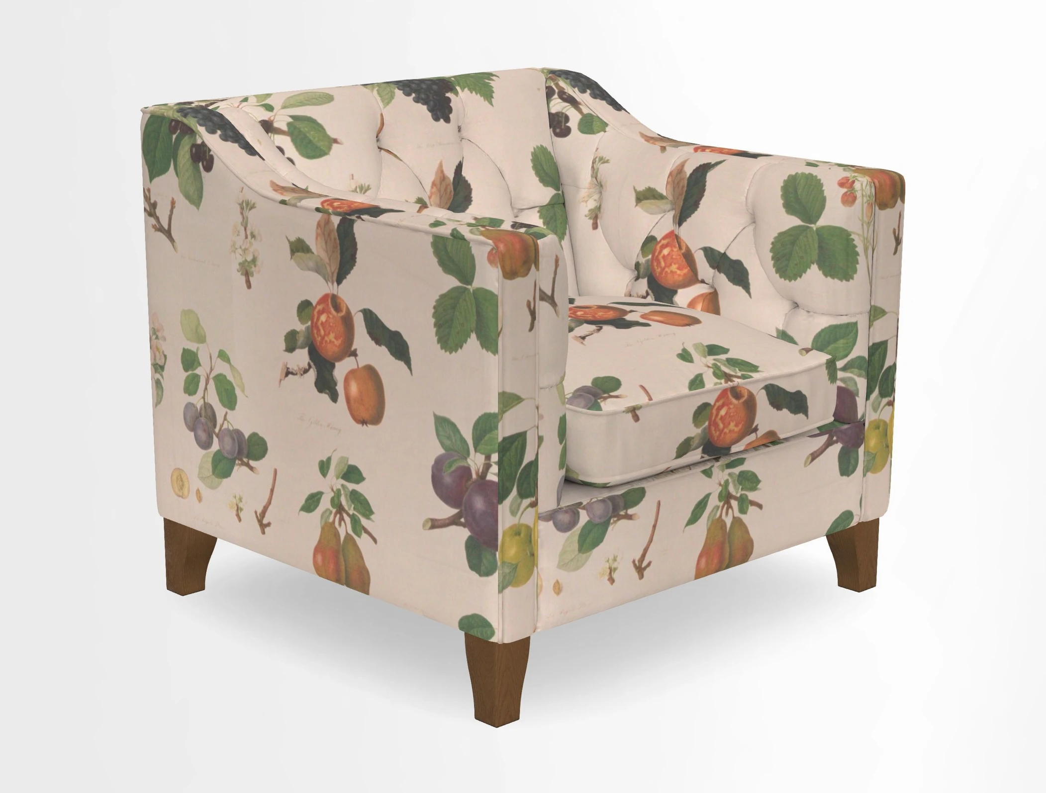 Haresfield Dipped Arm Chair in Two Tone Plain Biscuit