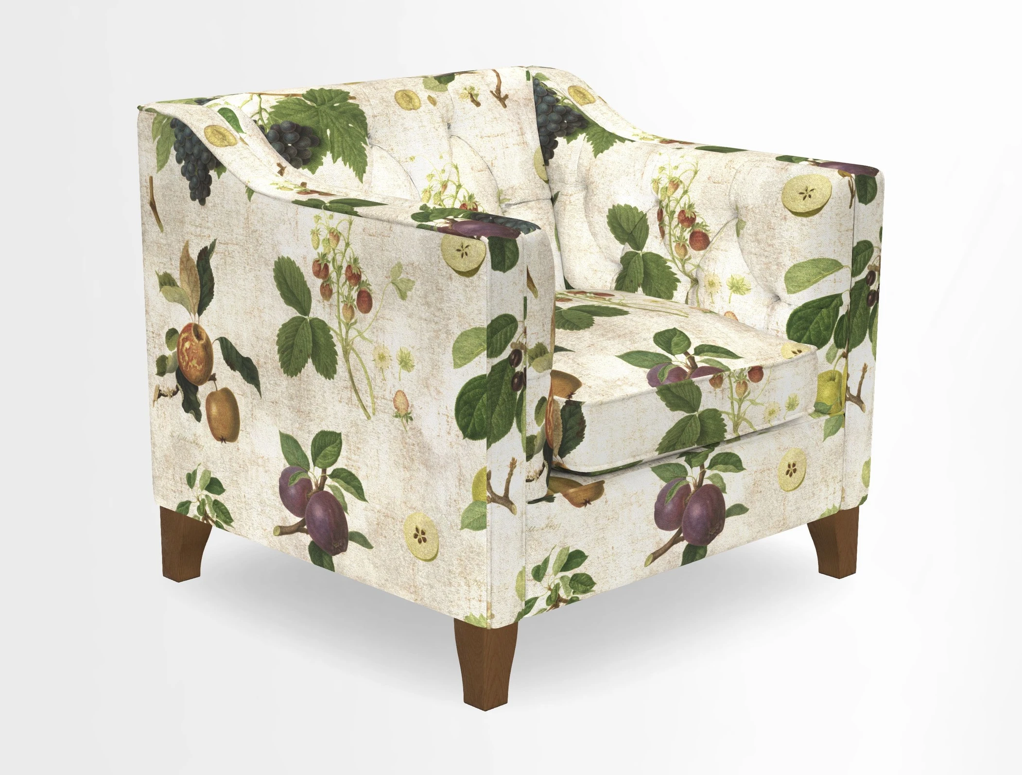 Haresfield Dipped Arm Chair in Two Tone Plain Biscuit
