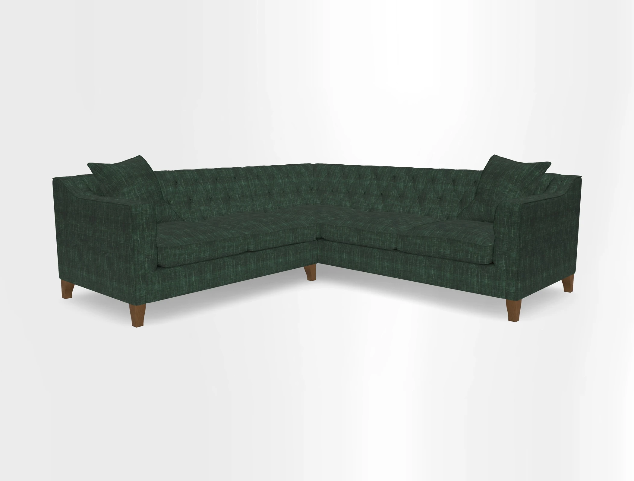 Haresfield Dipped Arm Corner Group LHF & RHF in Two Tone Plain Biscuit