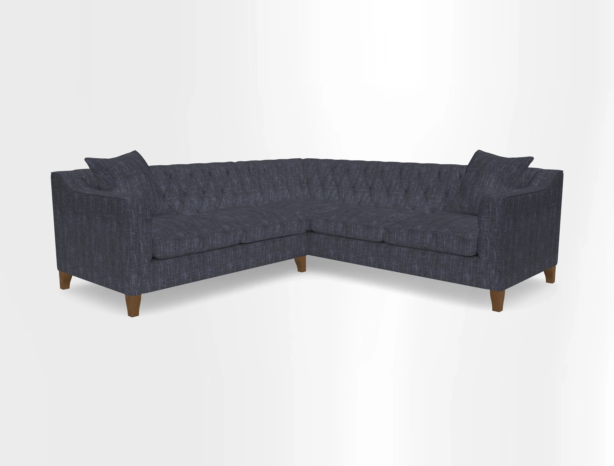 Haresfield Dipped Arm Corner Group LHF & RHF in Two Tone Plain Biscuit