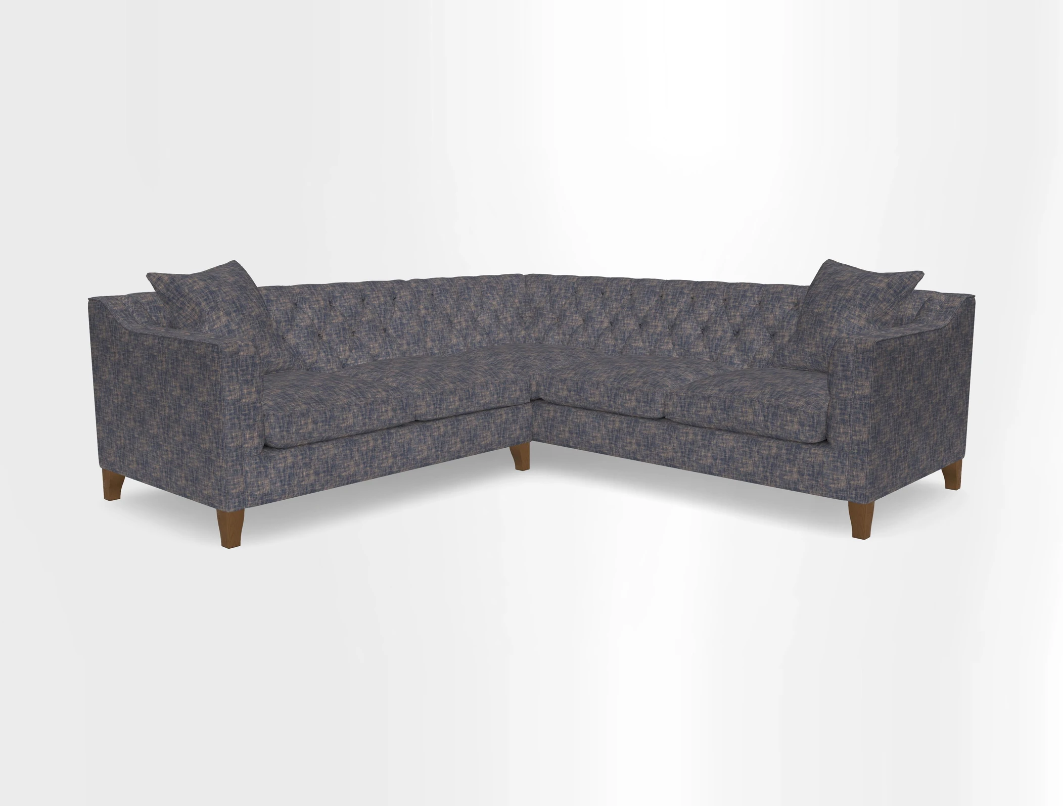 Haresfield Dipped Arm Corner Group LHF & RHF in Two Tone Plain Biscuit