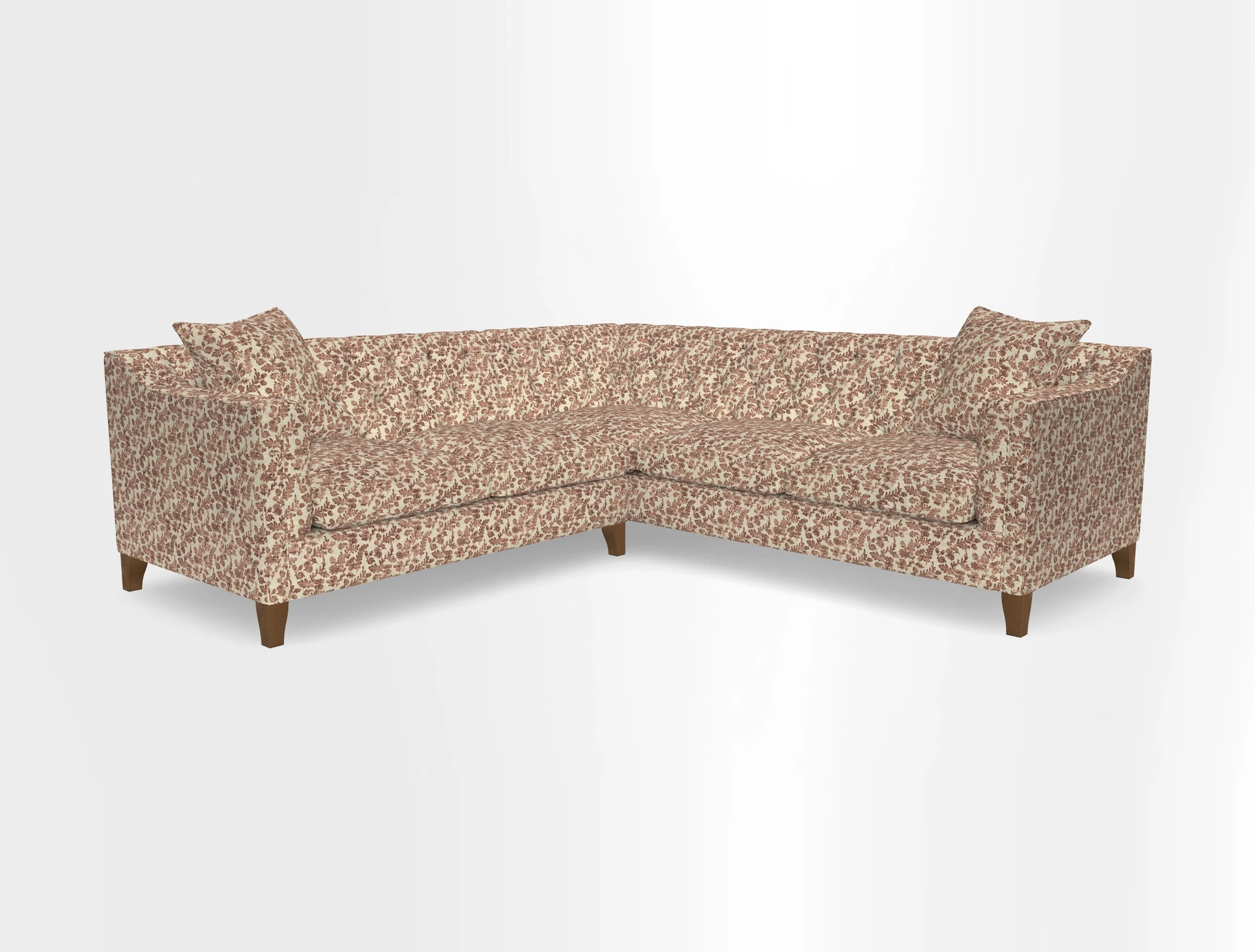 Haresfield Dipped Arm Corner Group LHF & RHF in Two Tone Plain Biscuit