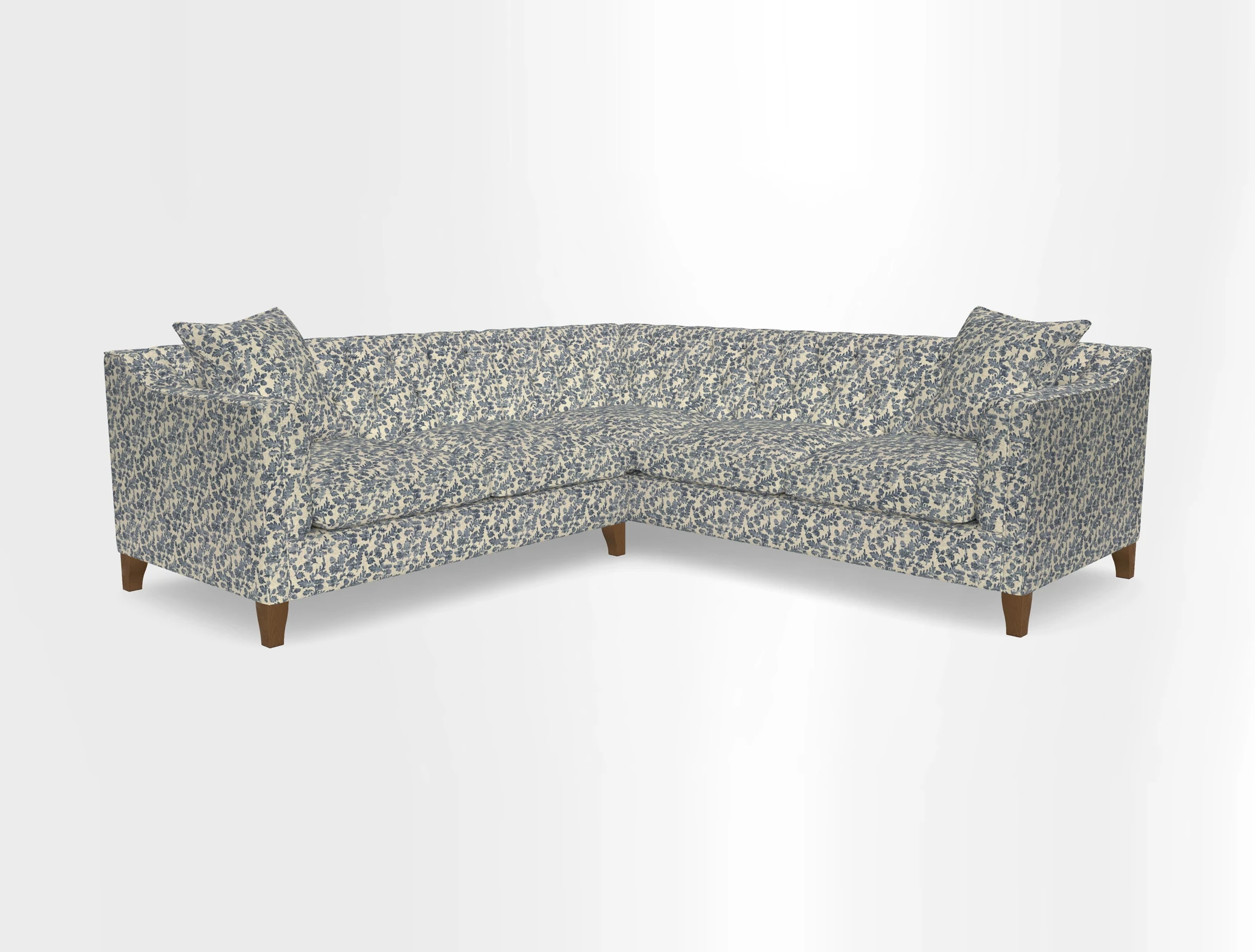 Haresfield Dipped Arm Corner Group LHF & RHF in Two Tone Plain Biscuit