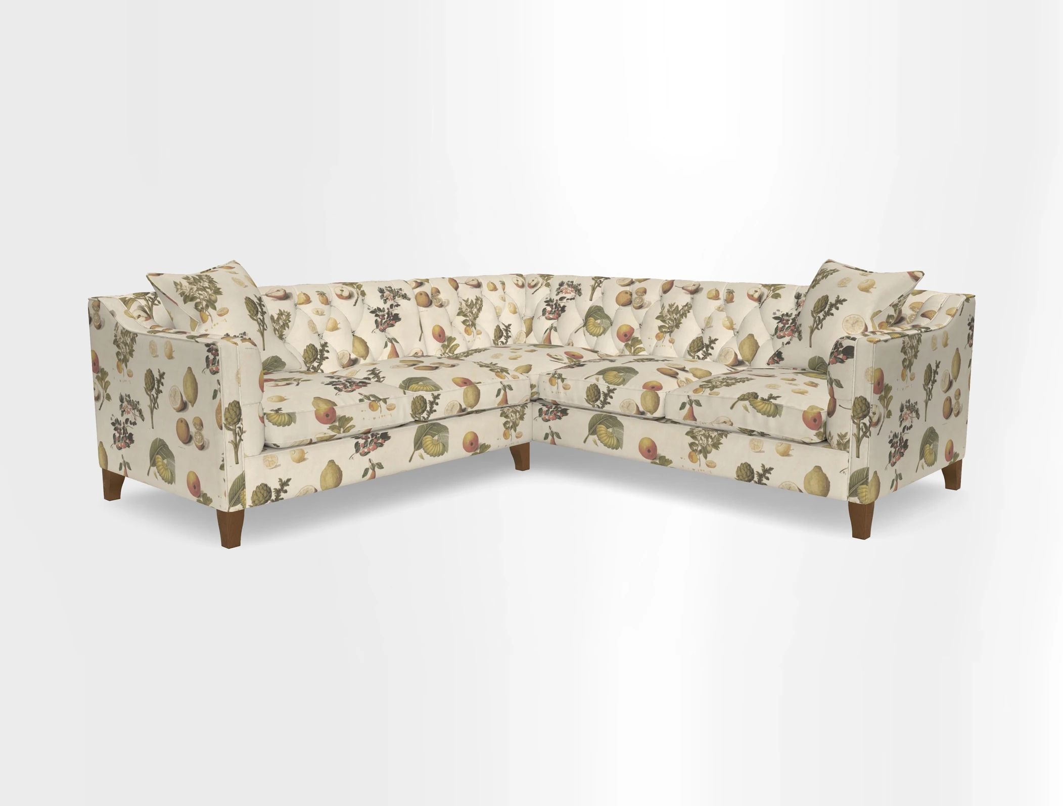 Haresfield Dipped Arm Corner Group LHF & RHF in Two Tone Plain Biscuit