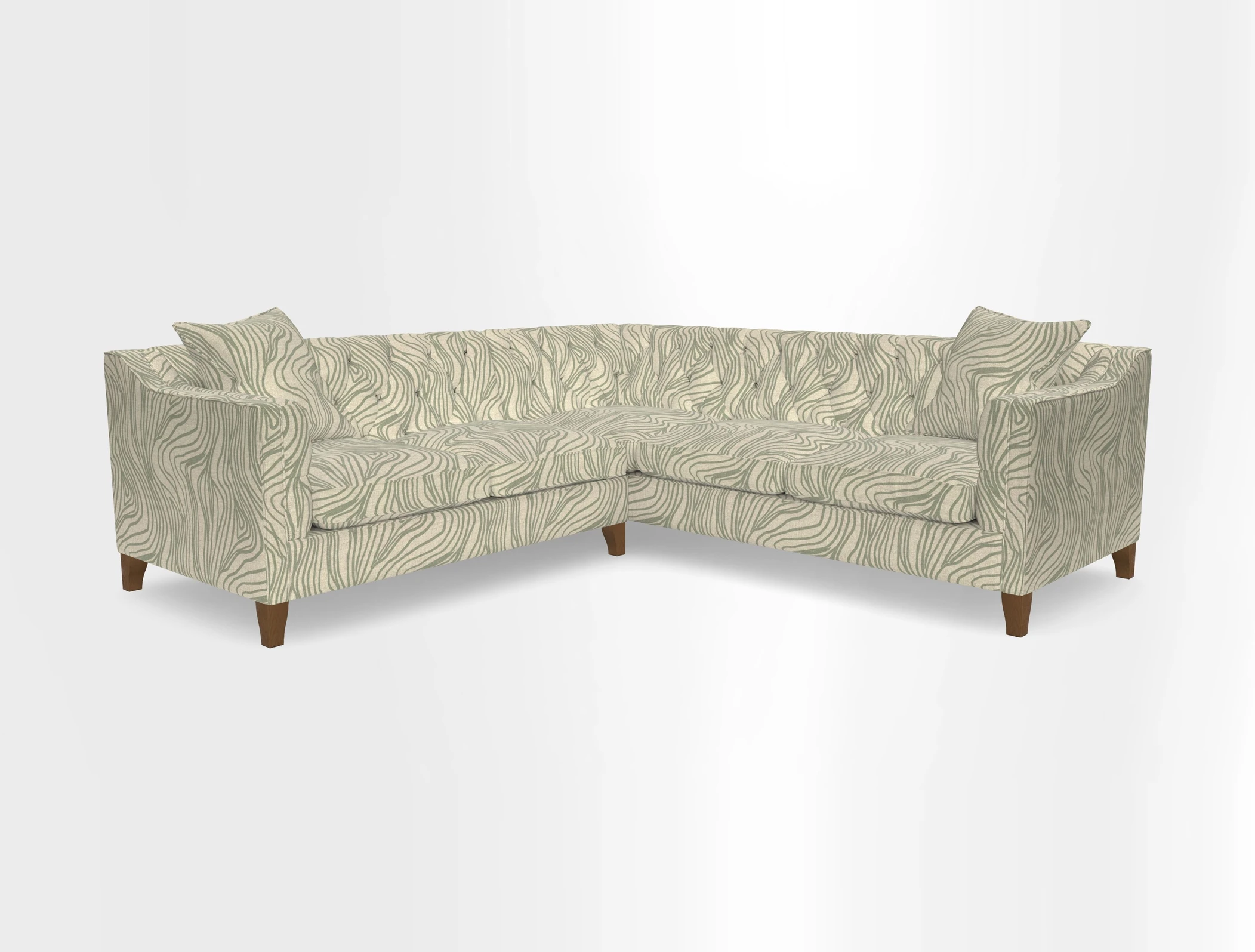 Haresfield Dipped Arm Corner Group LHF & RHF in Two Tone Plain Biscuit