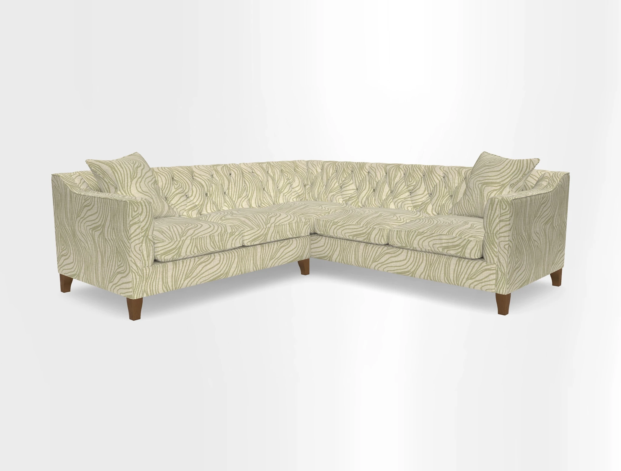Haresfield Dipped Arm Corner Group LHF & RHF in Two Tone Plain Biscuit