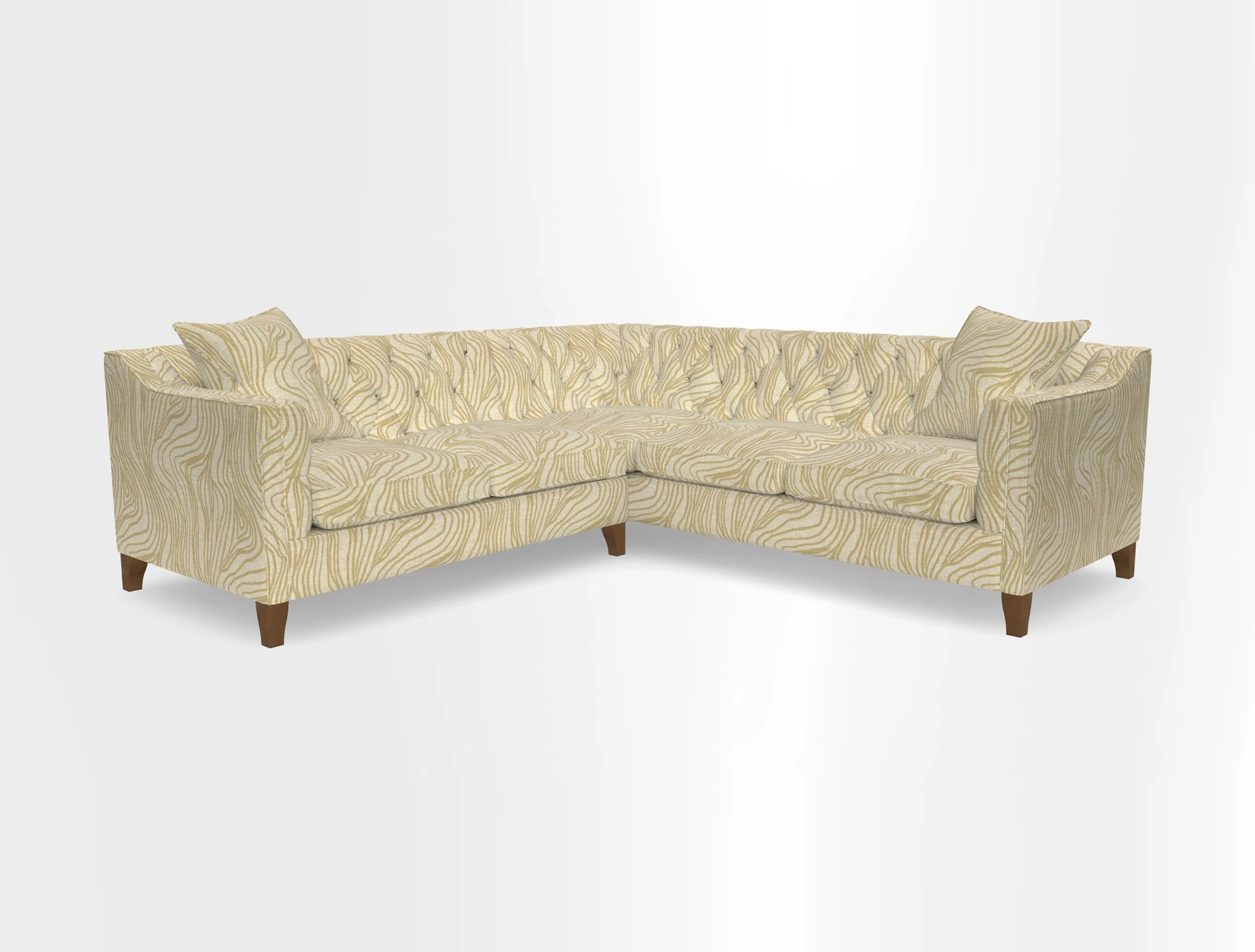 Haresfield Dipped Arm Corner Group LHF & RHF in Two Tone Plain Biscuit