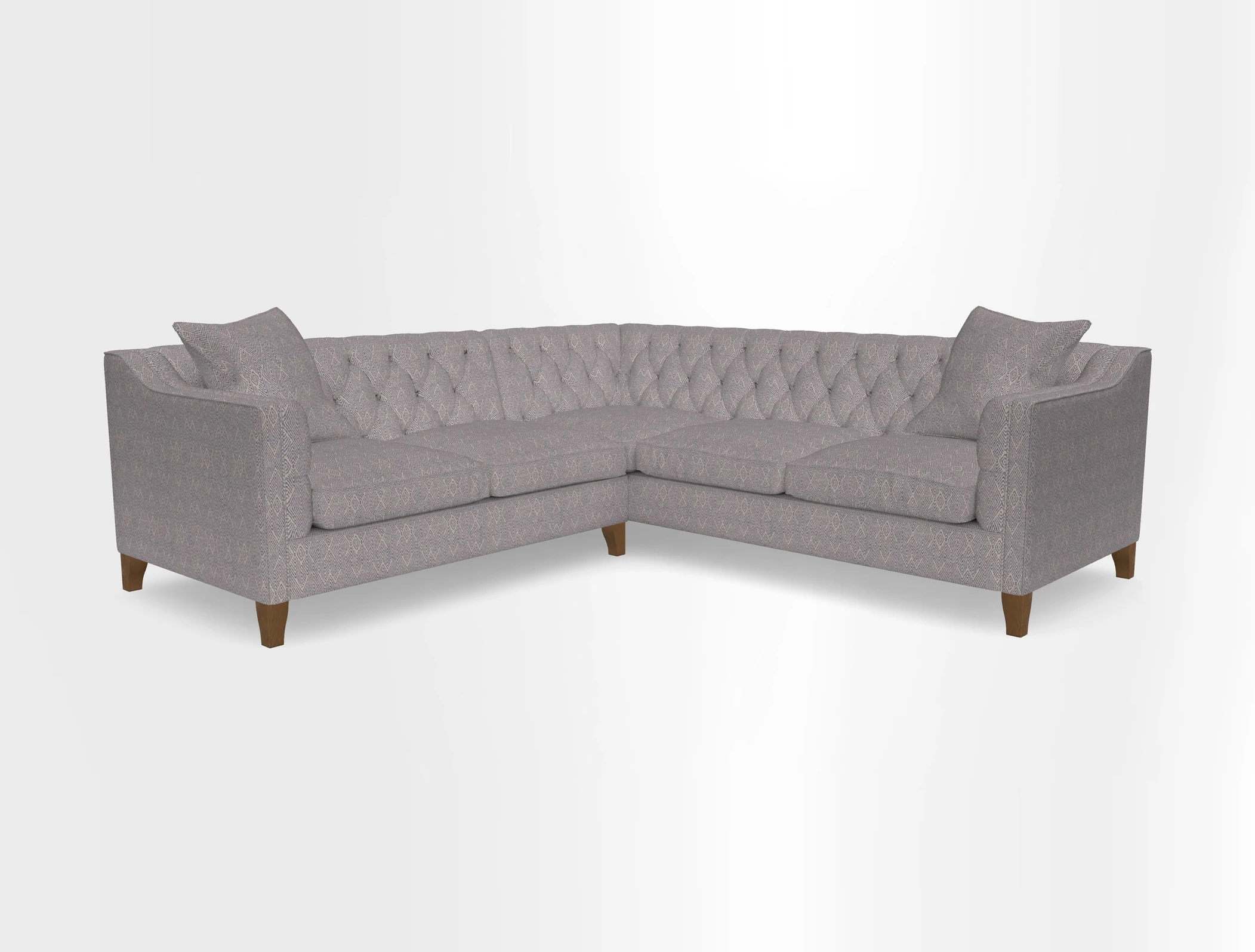 Haresfield Dipped Arm Corner Group LHF & RHF in Two Tone Plain Biscuit