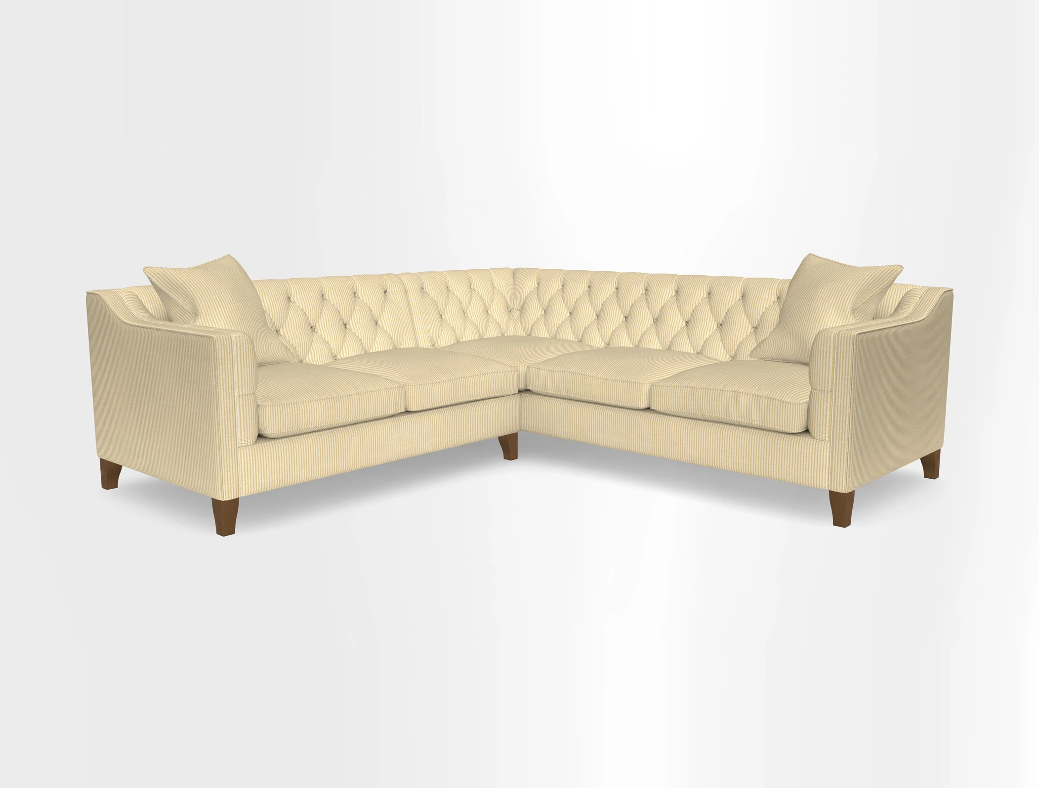 Haresfield Dipped Arm Corner Group LHF & RHF in Two Tone Plain Biscuit