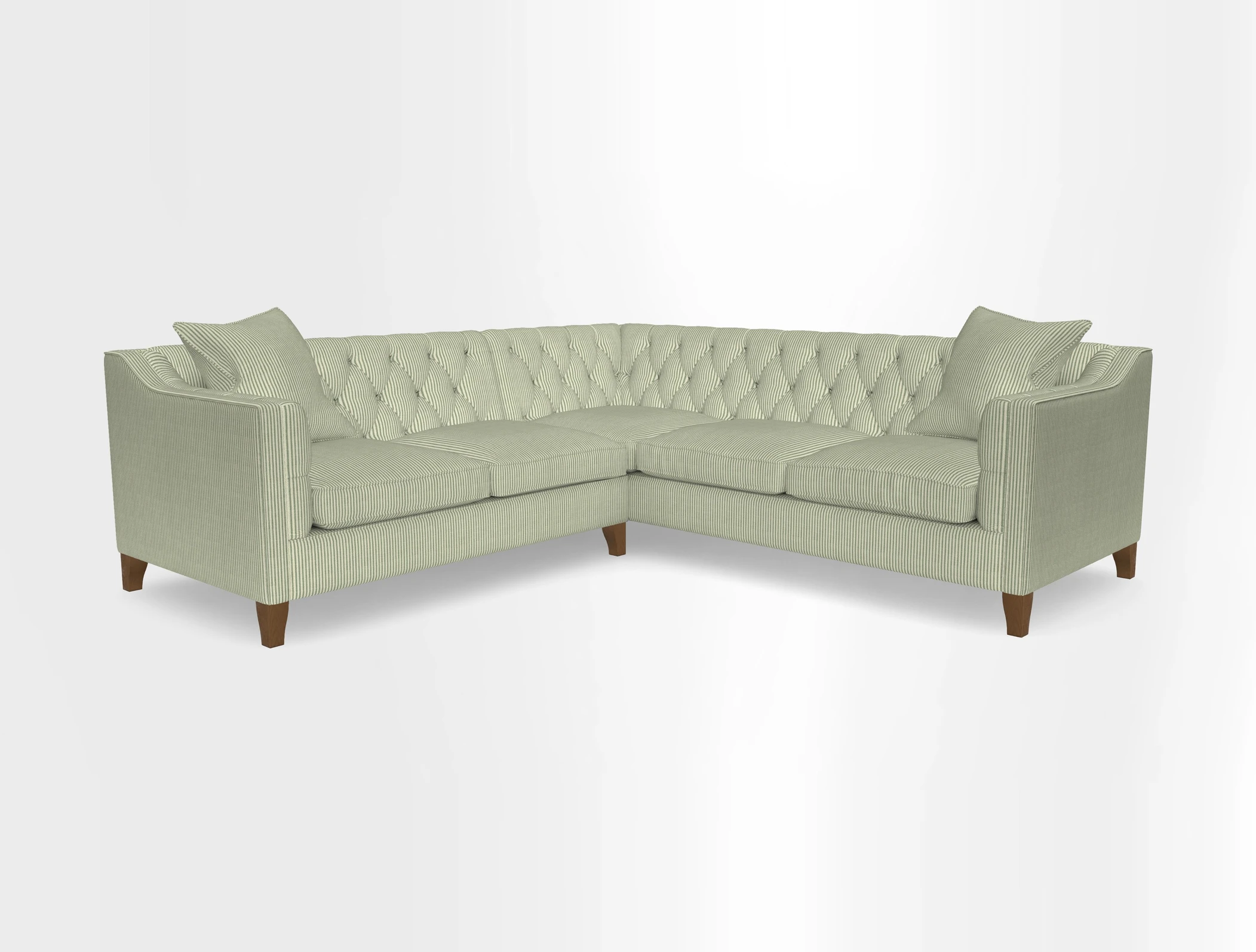 Haresfield Dipped Arm Corner Group LHF & RHF in Two Tone Plain Biscuit