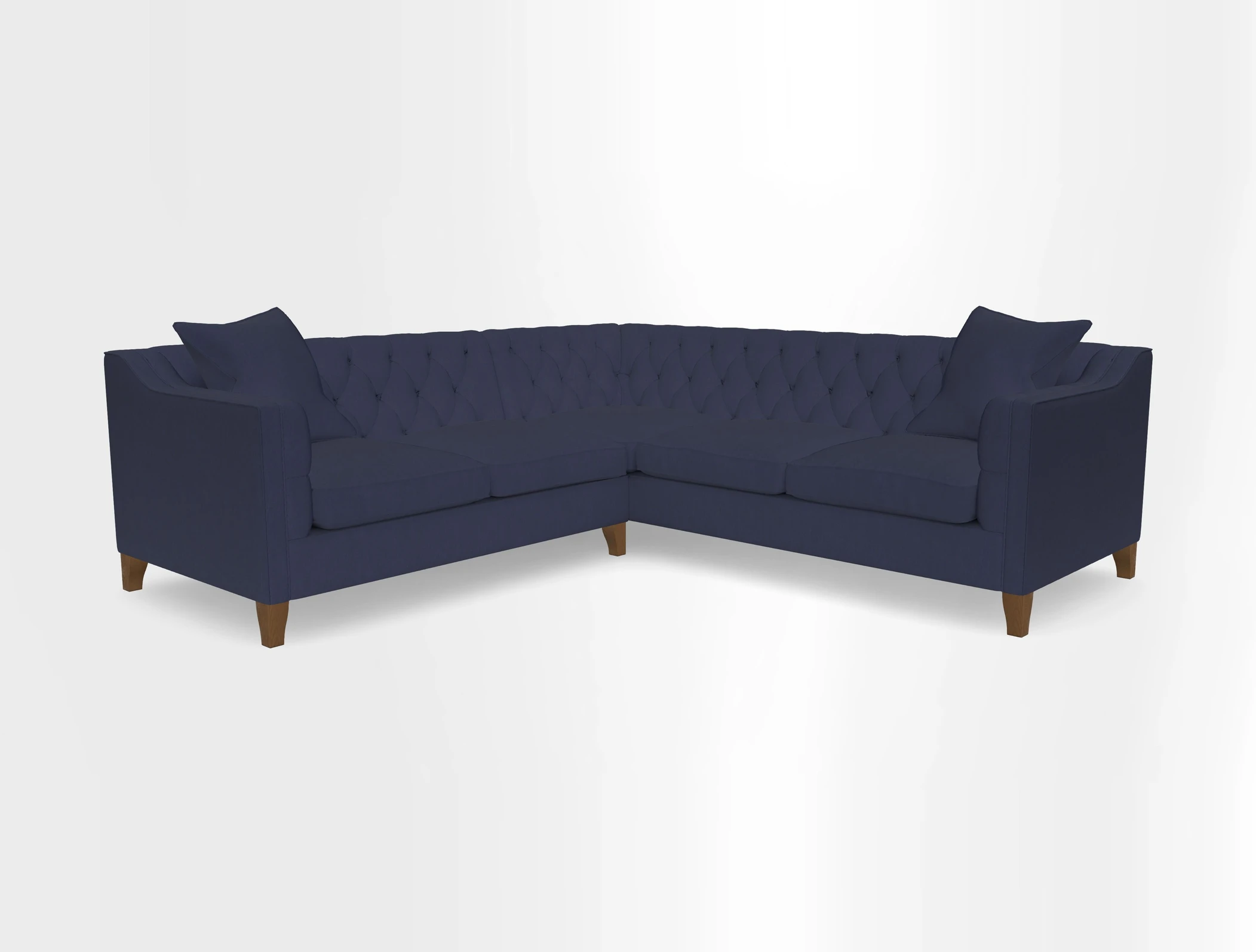 Haresfield Dipped Arm Corner Group LHF & RHF in Two Tone Plain Biscuit