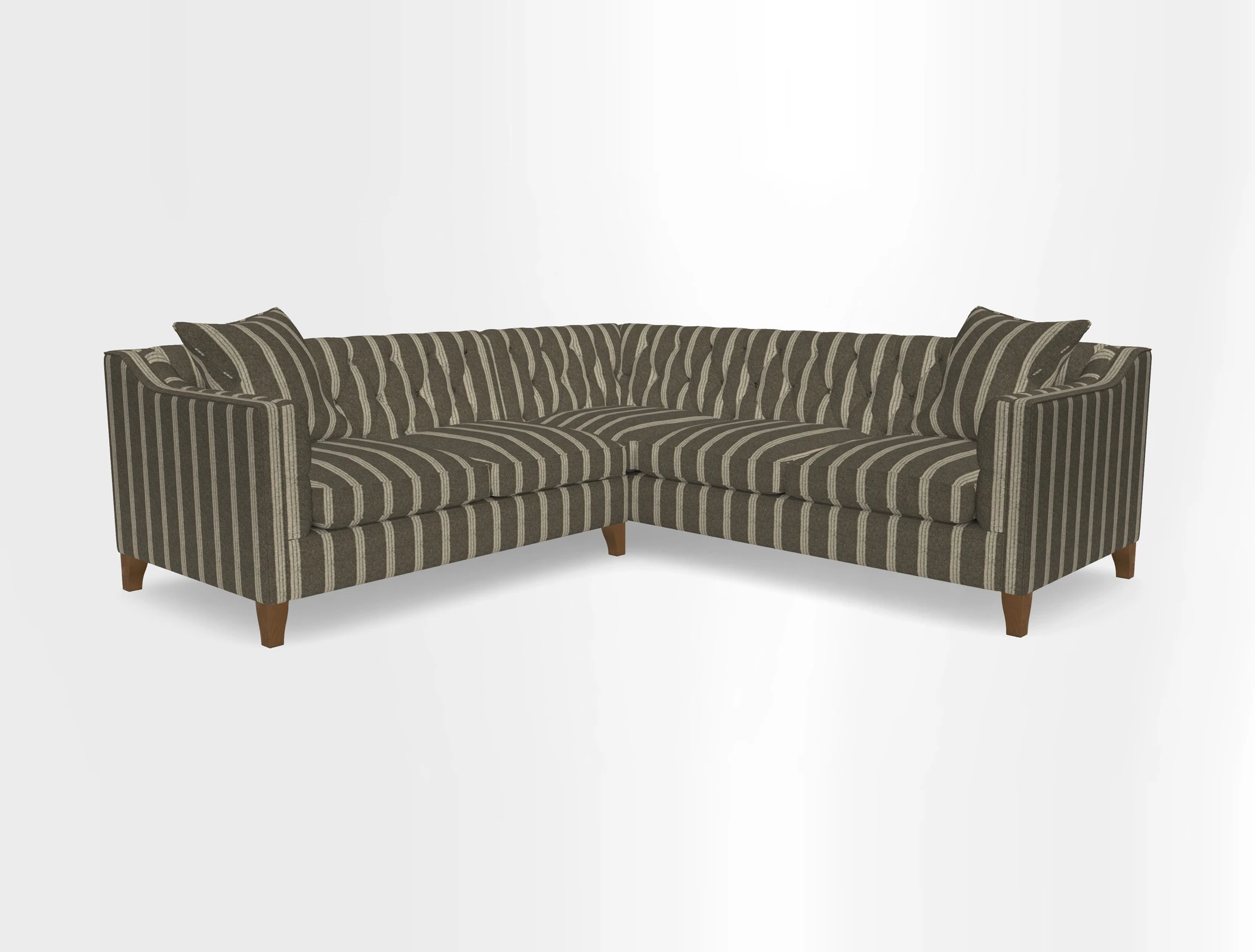 Haresfield Dipped Arm Corner Group LHF & RHF in Two Tone Plain Biscuit