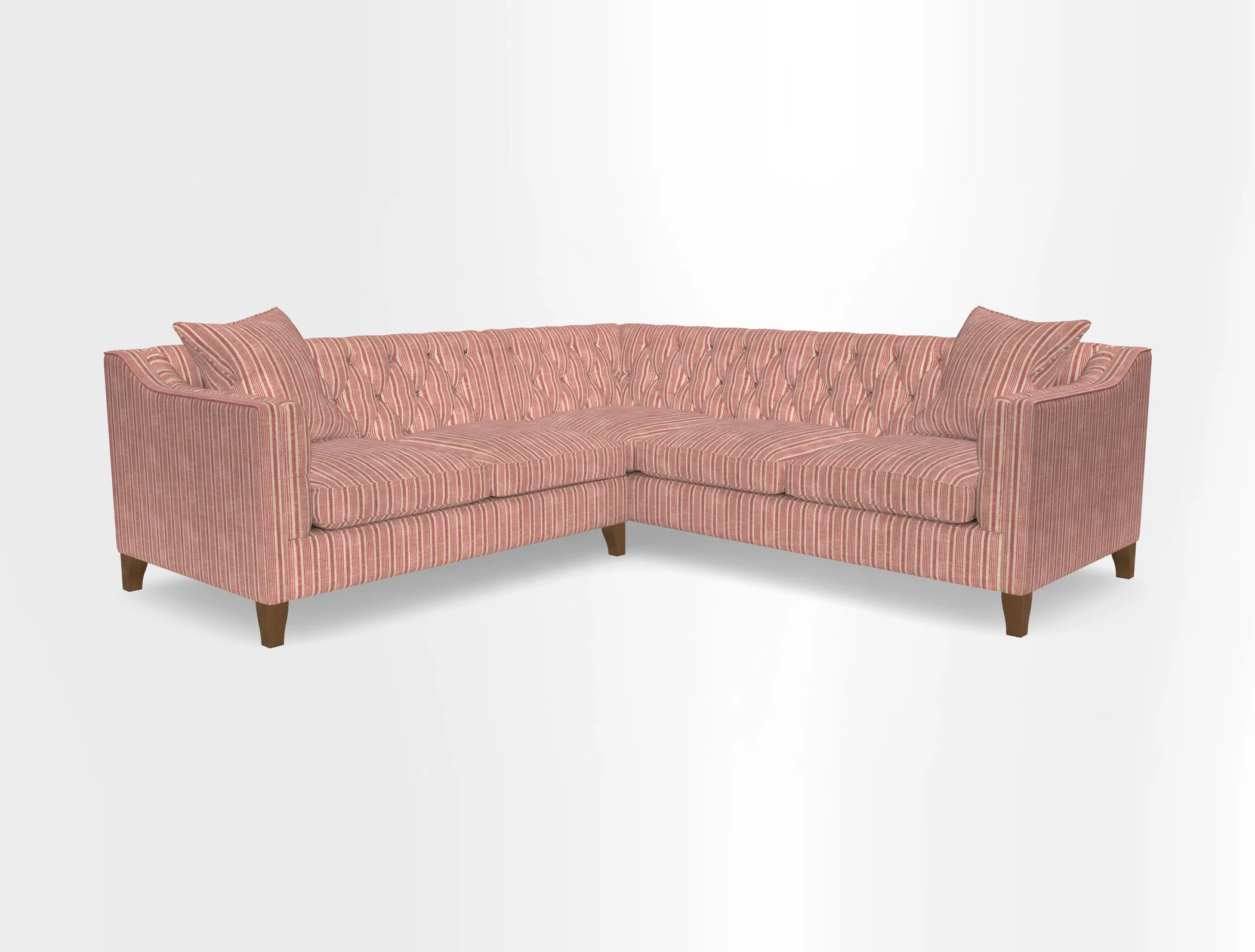 Haresfield Dipped Arm Corner Group LHF & RHF in Two Tone Plain Biscuit