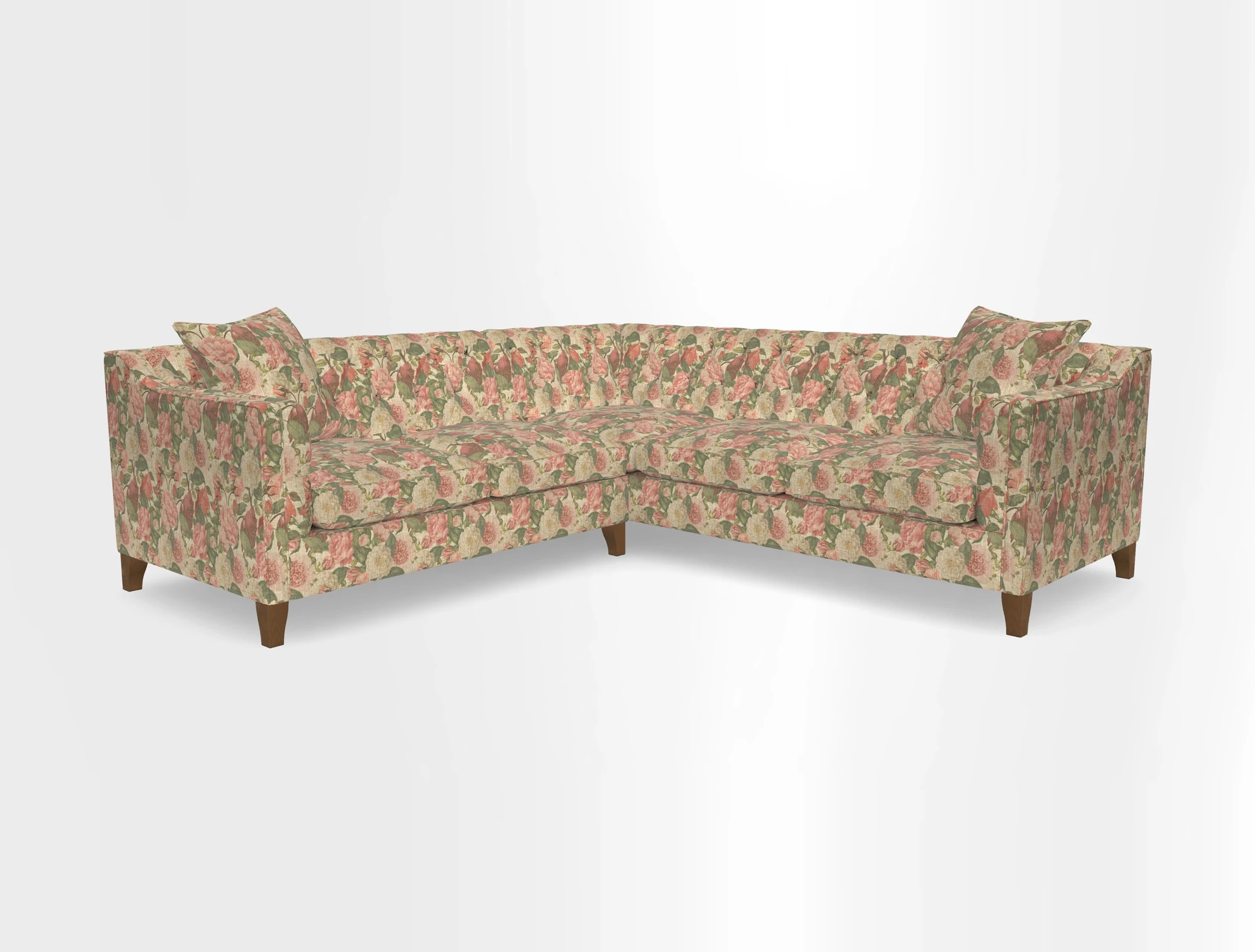 Haresfield Dipped Arm Corner Group LHF & RHF in Two Tone Plain Biscuit
