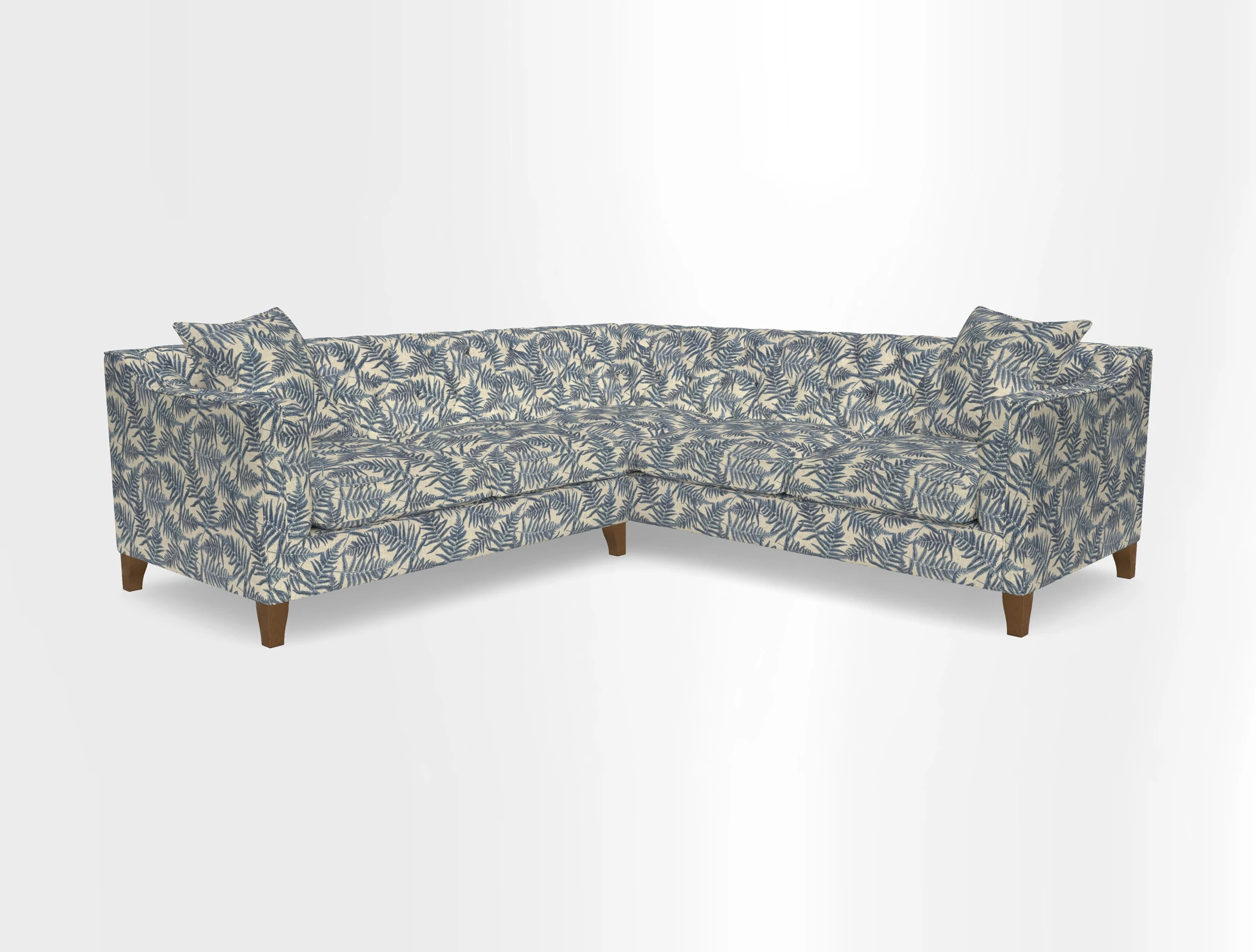 Haresfield Dipped Arm Corner Group LHF & RHF in Two Tone Plain Biscuit