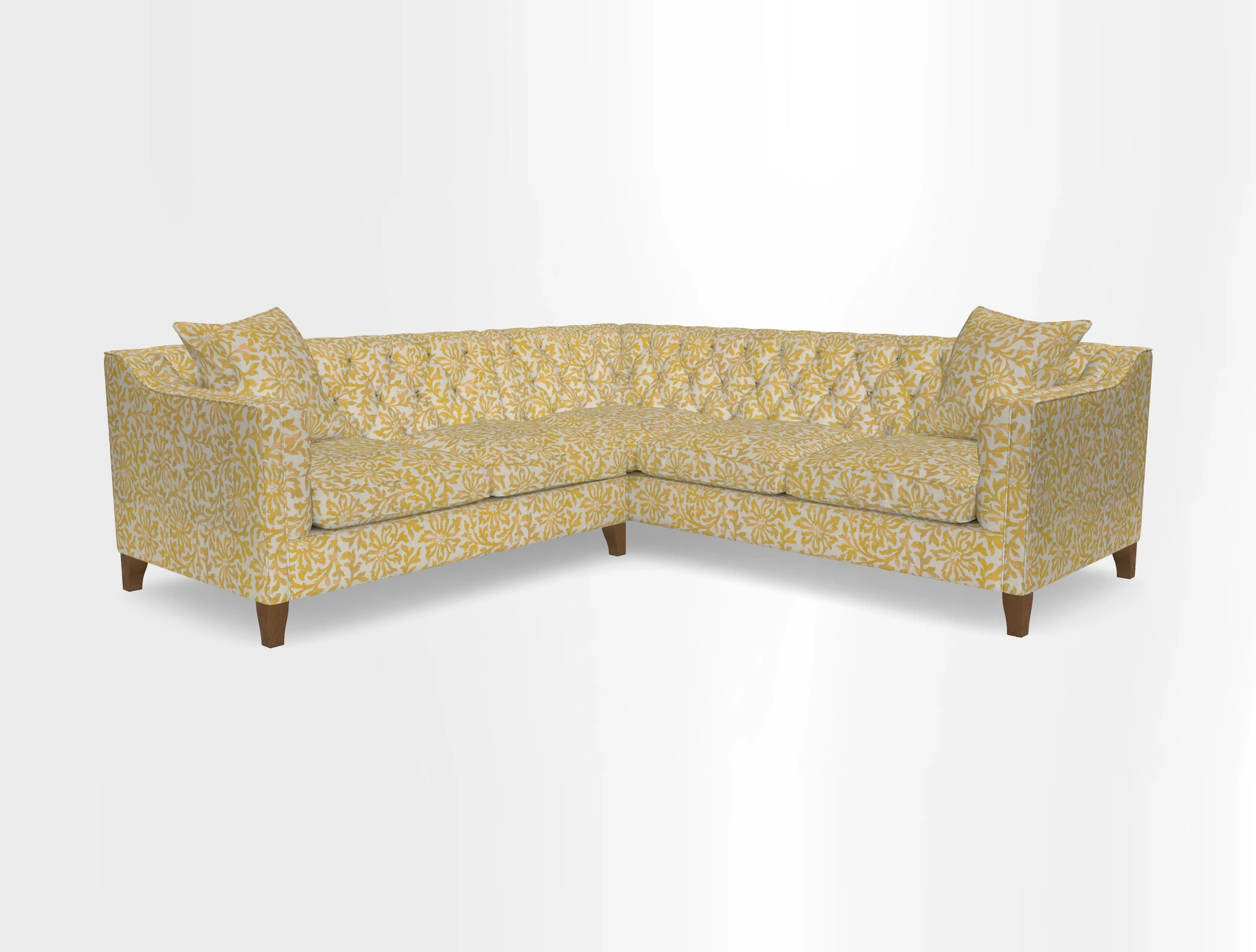 Haresfield Dipped Arm Corner Group LHF & RHF in Two Tone Plain Biscuit