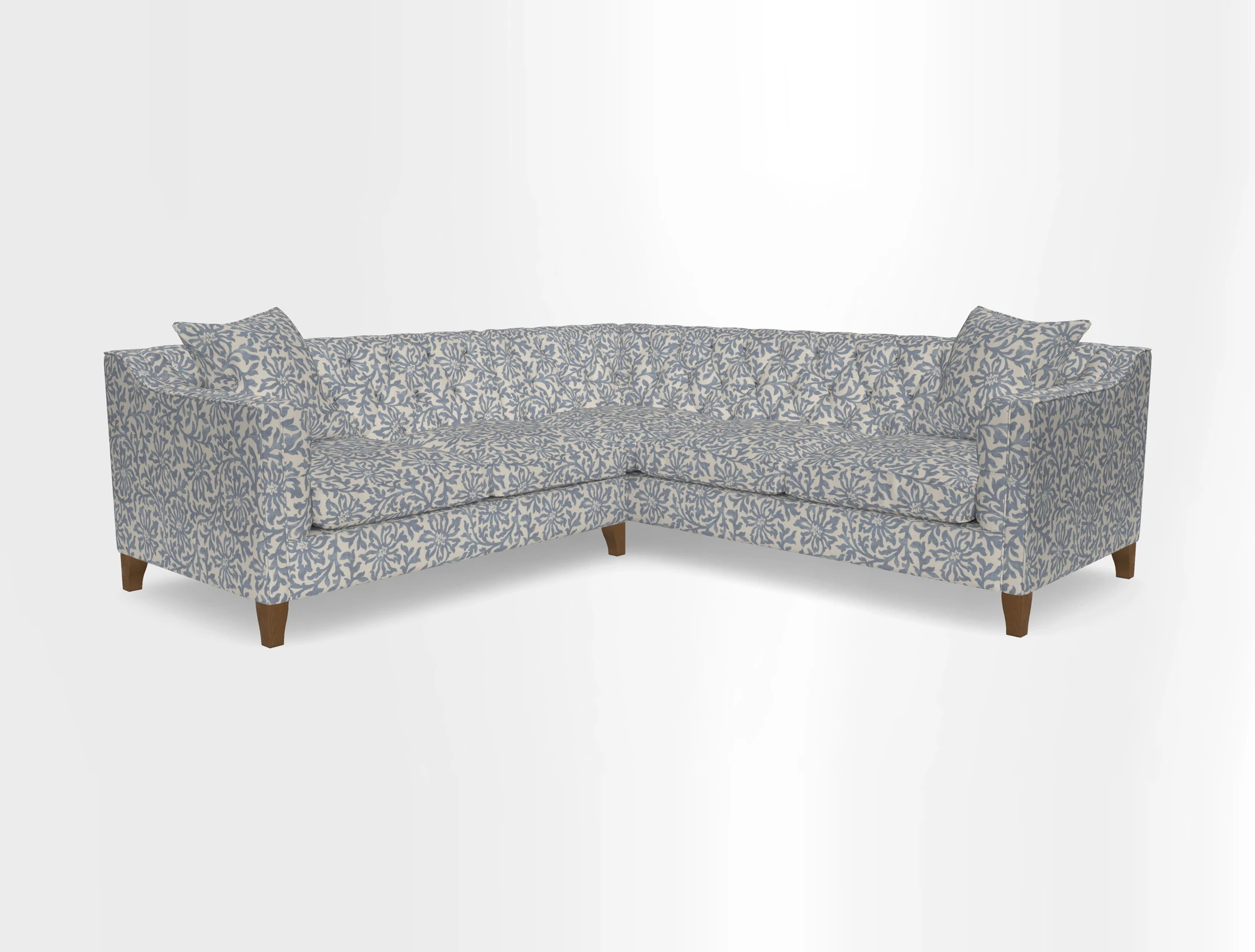 Haresfield Dipped Arm Corner Group LHF & RHF in Two Tone Plain Biscuit
