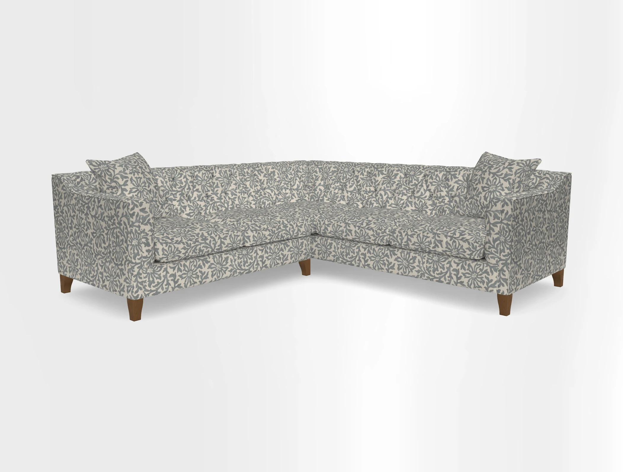 Haresfield Dipped Arm Corner Group LHF & RHF in Two Tone Plain Biscuit