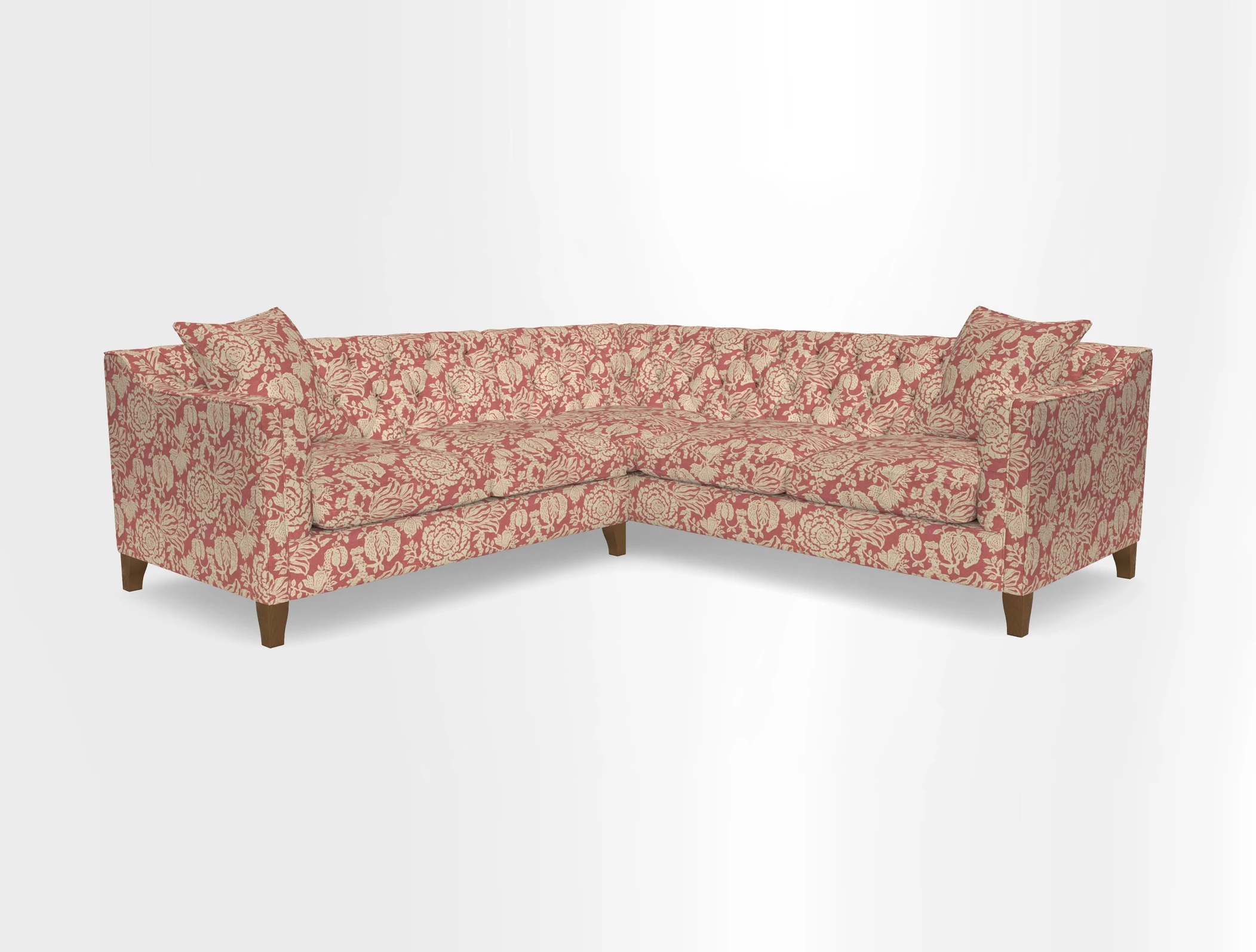 Haresfield Dipped Arm Corner Group LHF & RHF in Two Tone Plain Biscuit