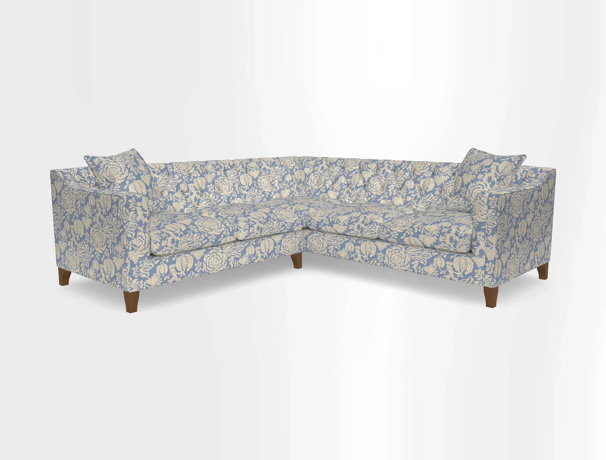 Haresfield Dipped Arm Corner Group LHF & RHF in Two Tone Plain Biscuit