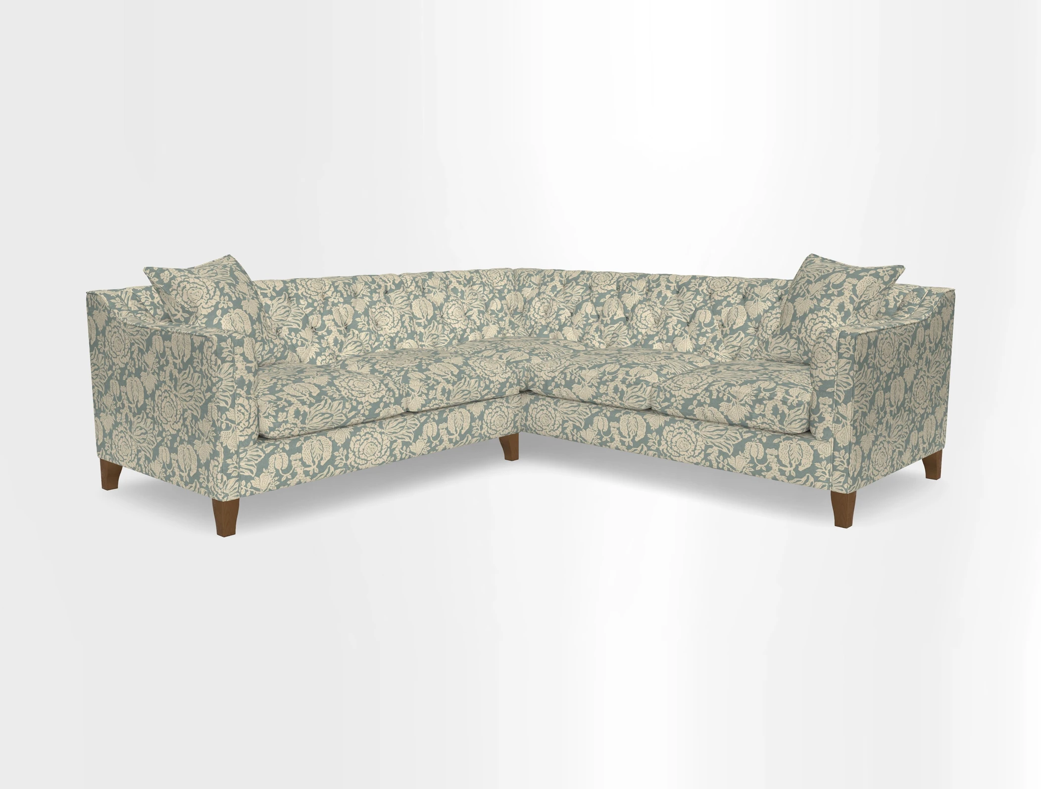 Haresfield Dipped Arm Corner Group LHF & RHF in Two Tone Plain Biscuit