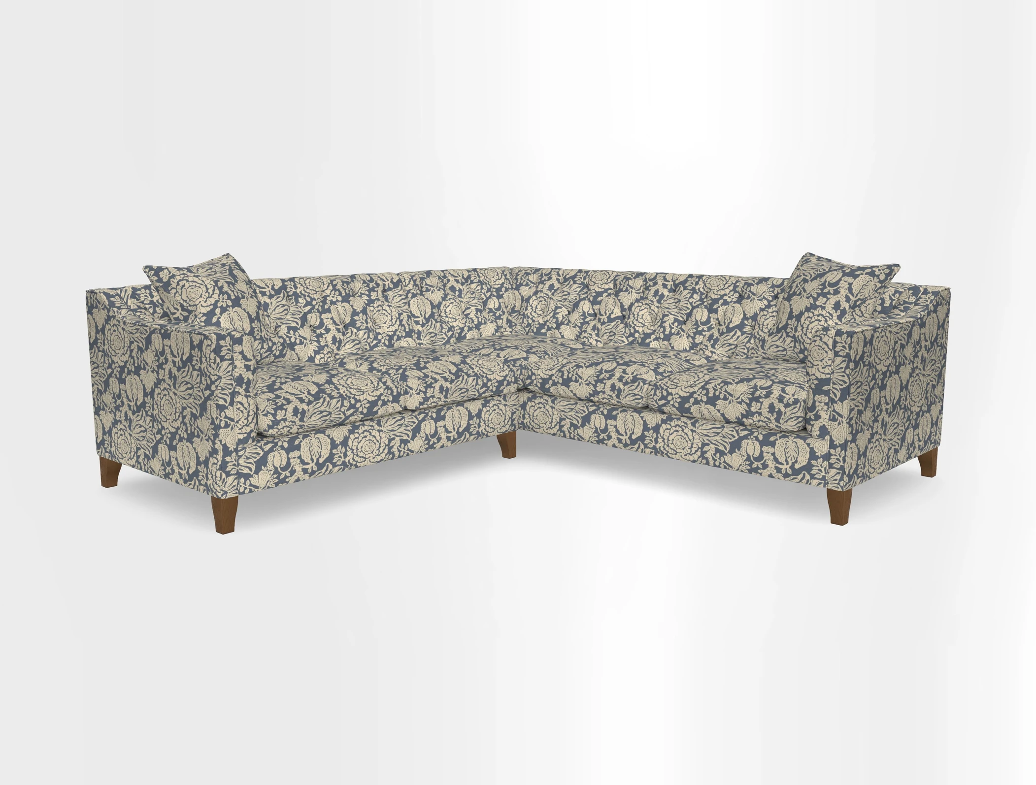Haresfield Dipped Arm Corner Group LHF & RHF in Two Tone Plain Biscuit
