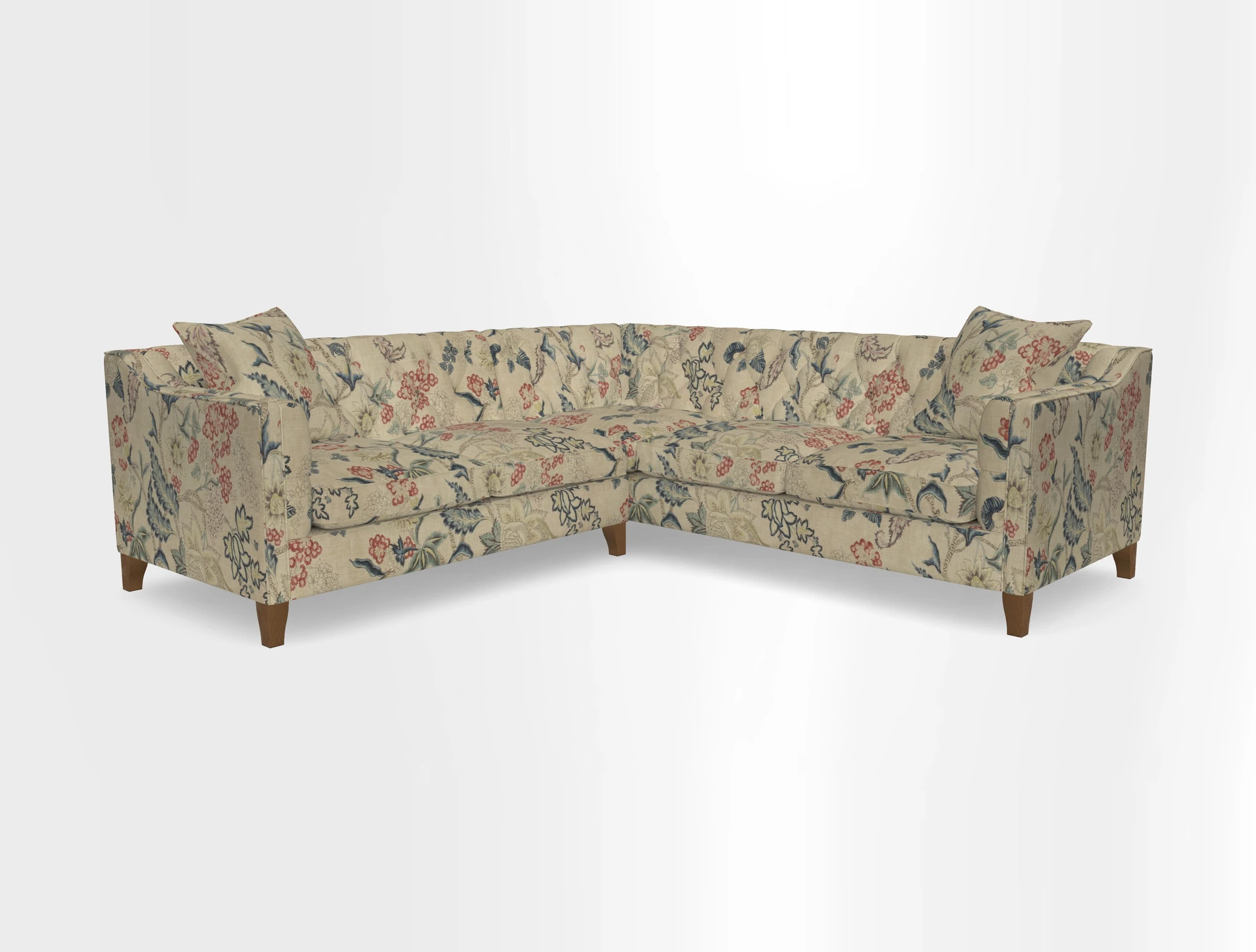 Haresfield Dipped Arm Corner Group LHF & RHF in Two Tone Plain Biscuit