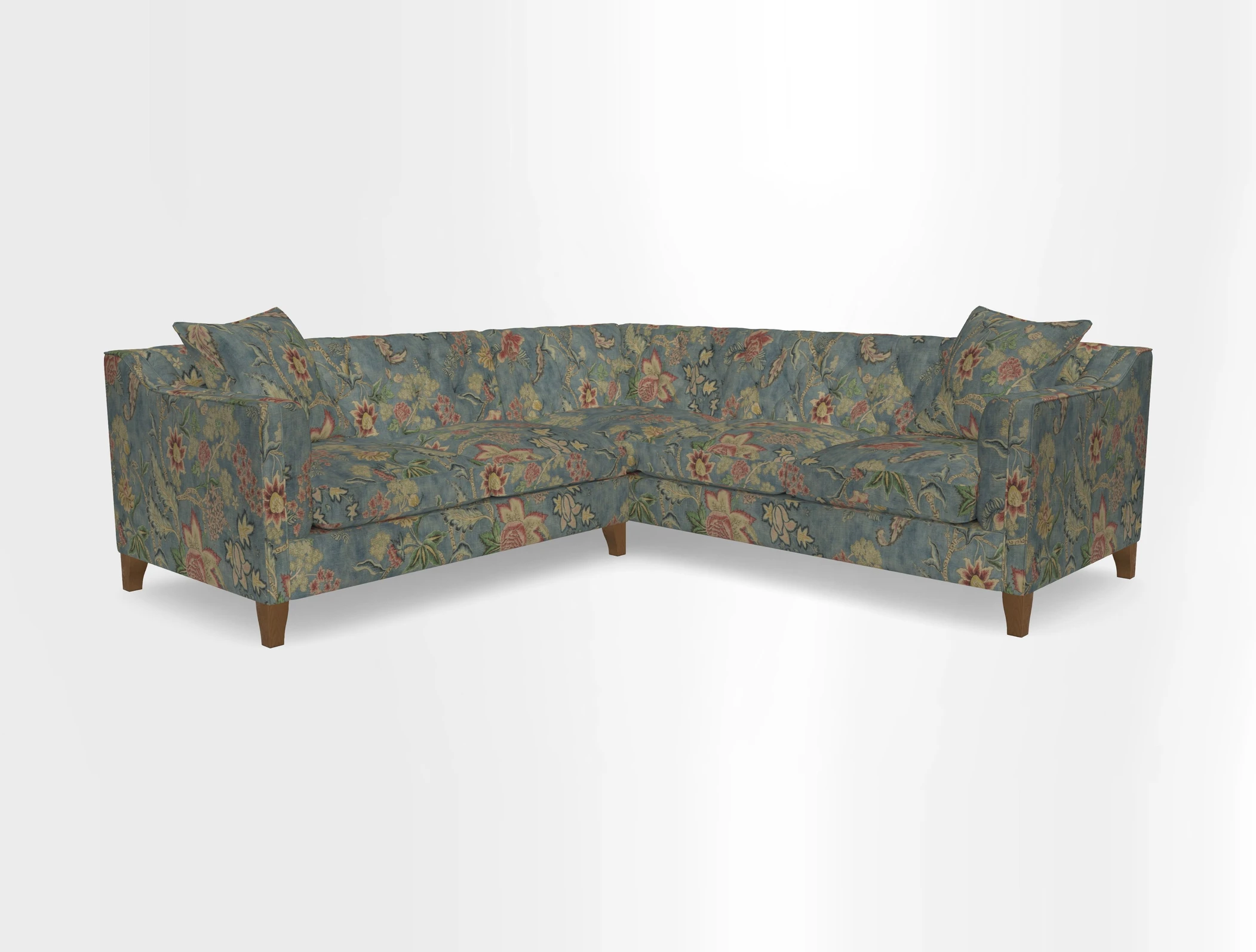 Haresfield Dipped Arm Corner Group LHF & RHF in Two Tone Plain Biscuit