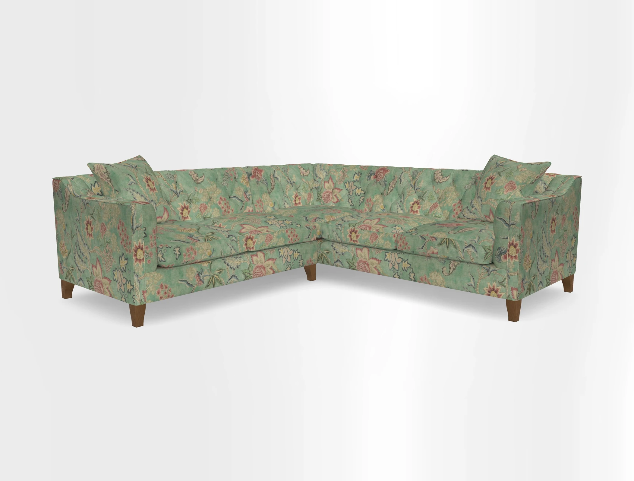 Haresfield Dipped Arm Corner Group LHF & RHF in Two Tone Plain Biscuit