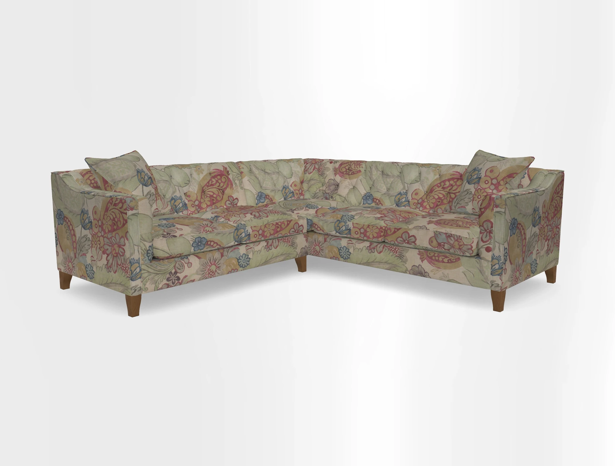 Haresfield Dipped Arm Corner Group LHF & RHF in Two Tone Plain Biscuit