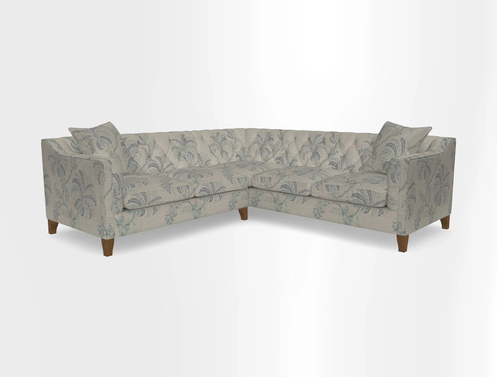 Haresfield Dipped Arm Corner Group LHF & RHF in Two Tone Plain Biscuit