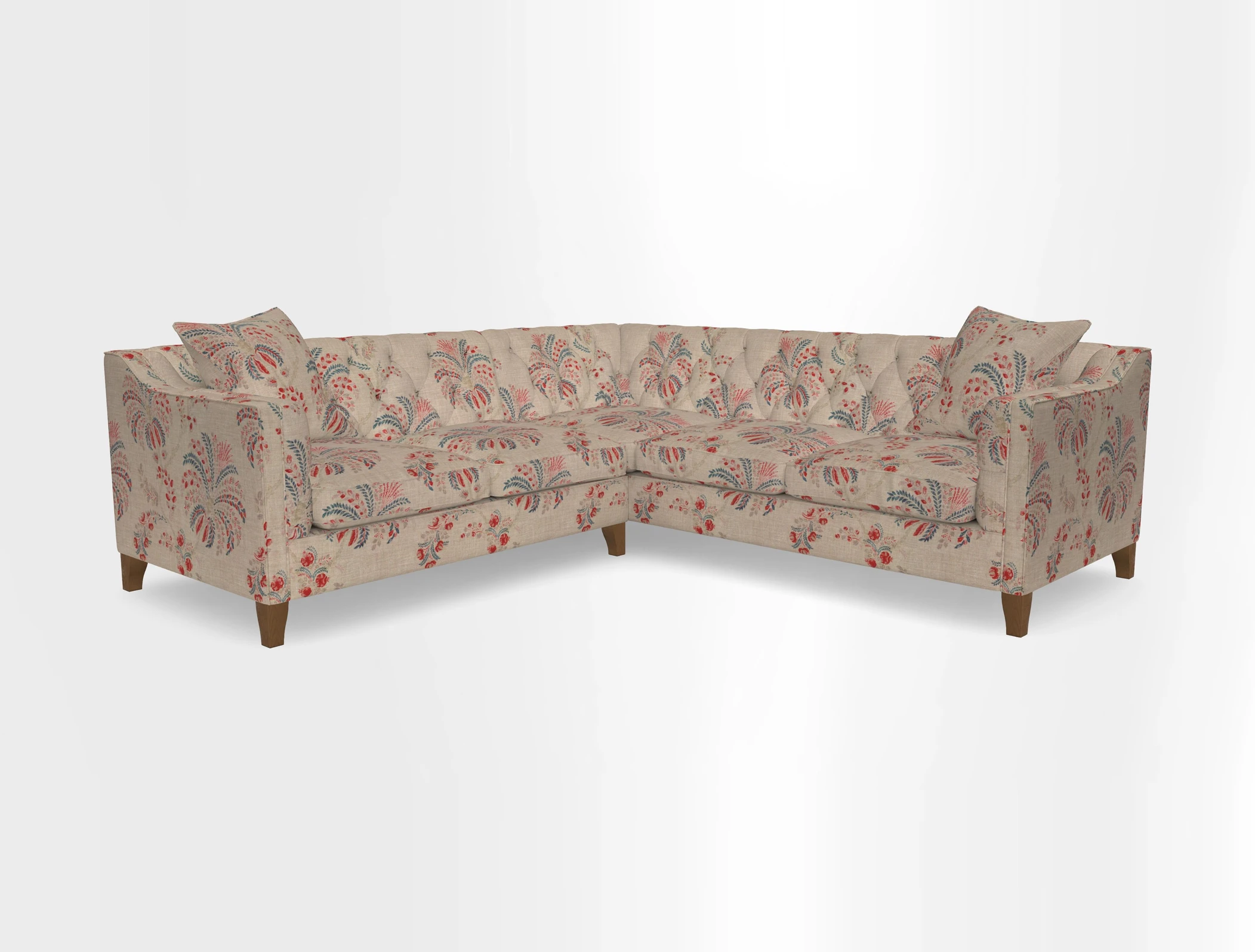 Haresfield Dipped Arm Corner Group LHF & RHF in Two Tone Plain Biscuit