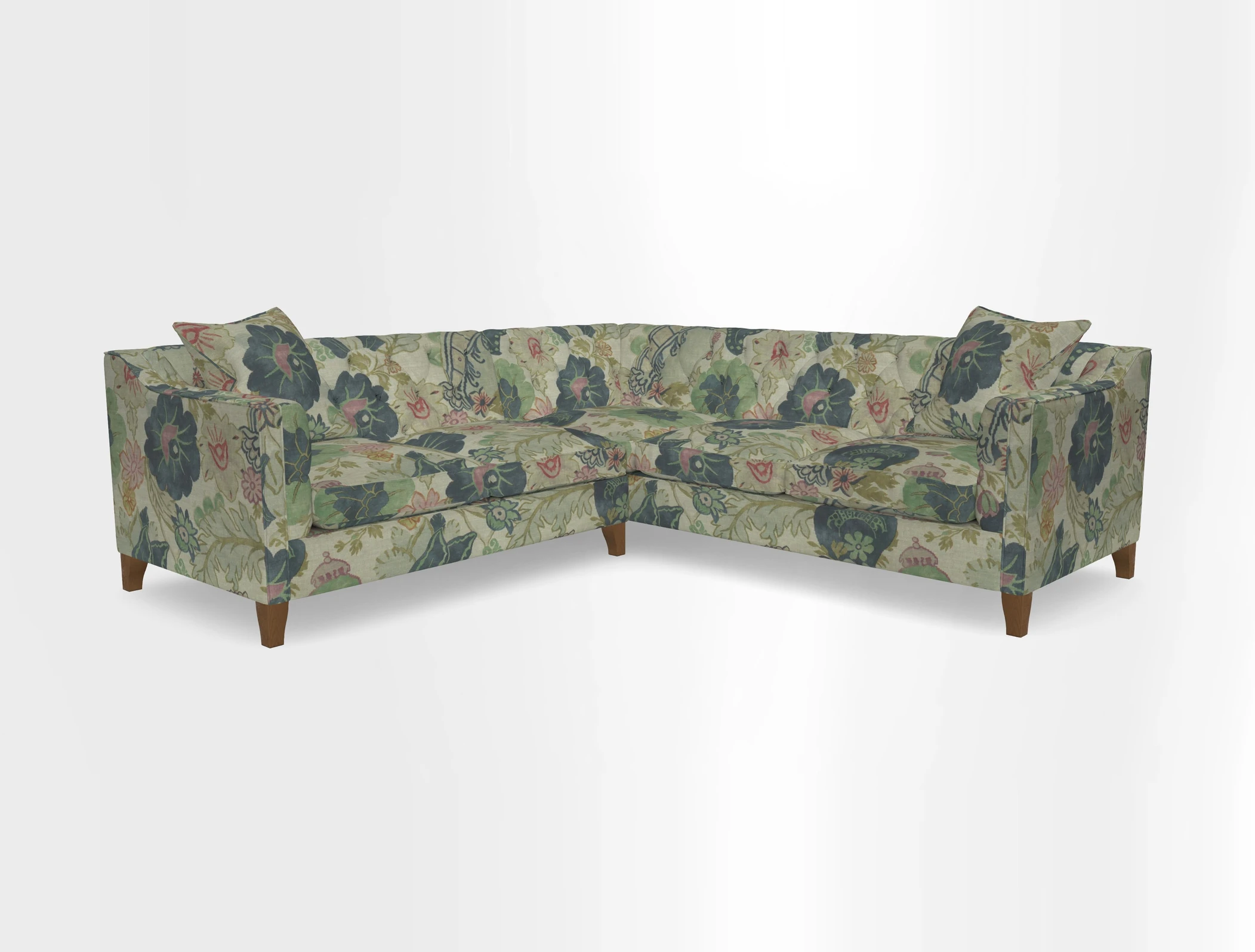 Haresfield Dipped Arm Corner Group LHF & RHF in Two Tone Plain Biscuit