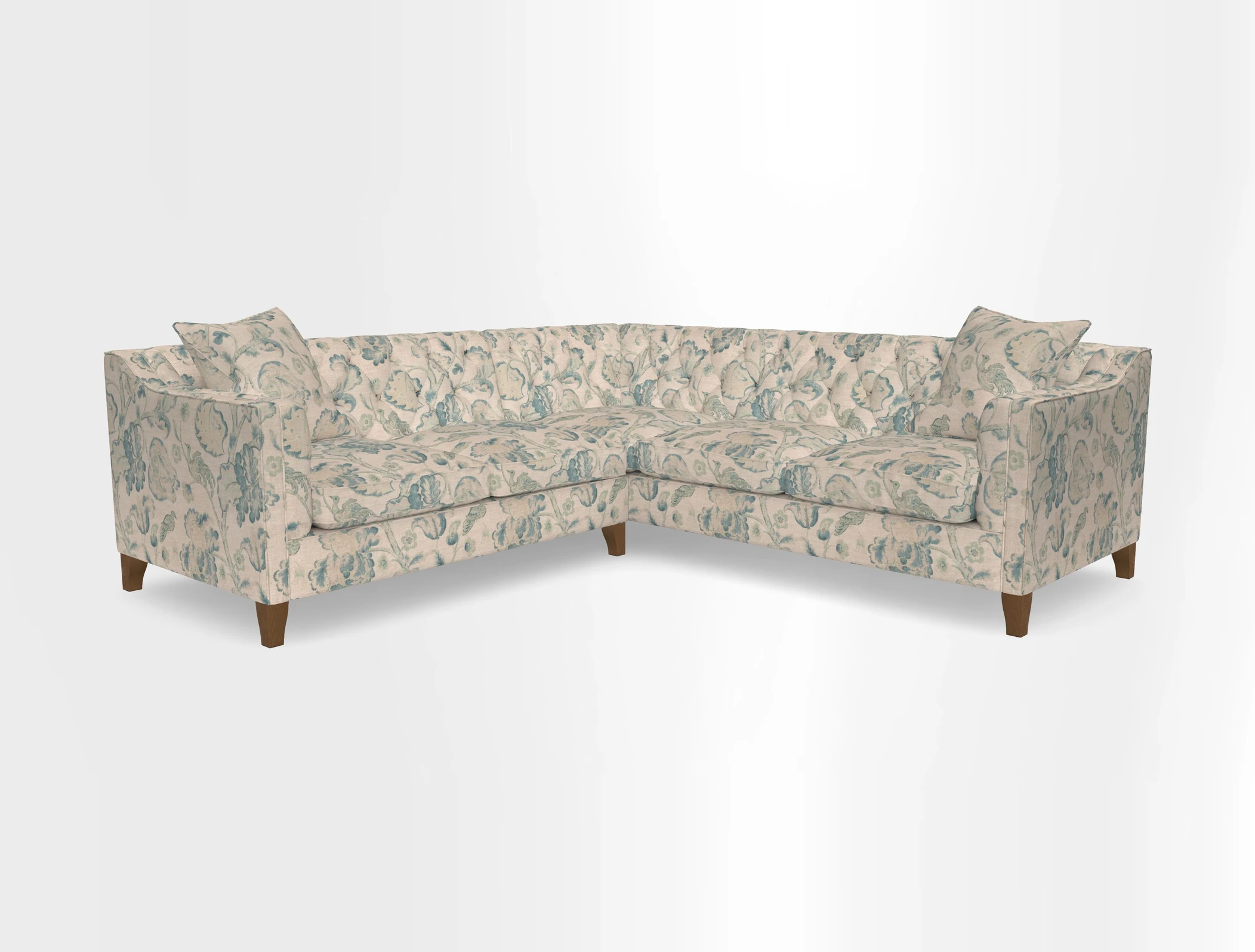 Haresfield Dipped Arm Corner Group LHF & RHF in Two Tone Plain Biscuit
