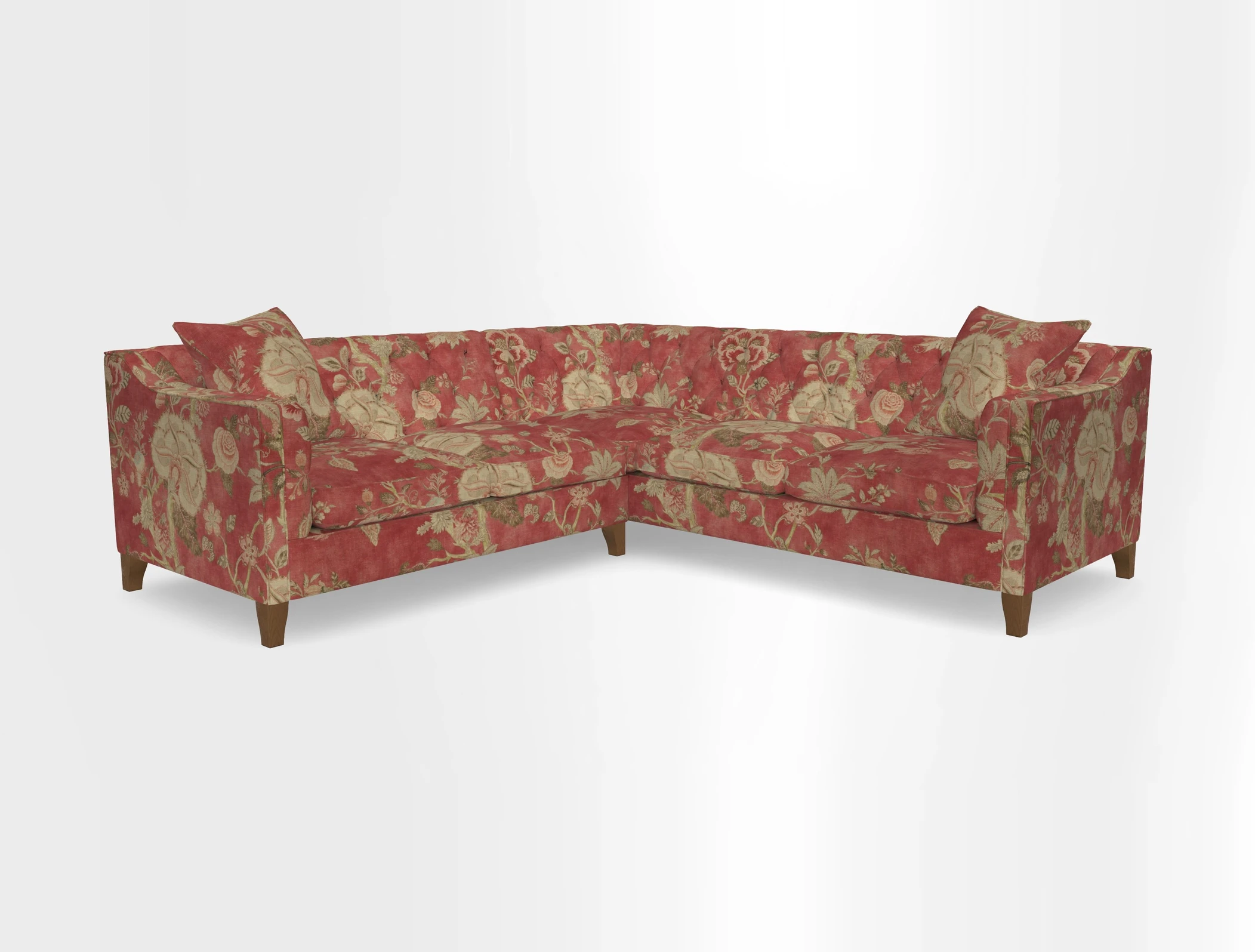 Haresfield Dipped Arm Corner Group LHF & RHF in Two Tone Plain Biscuit