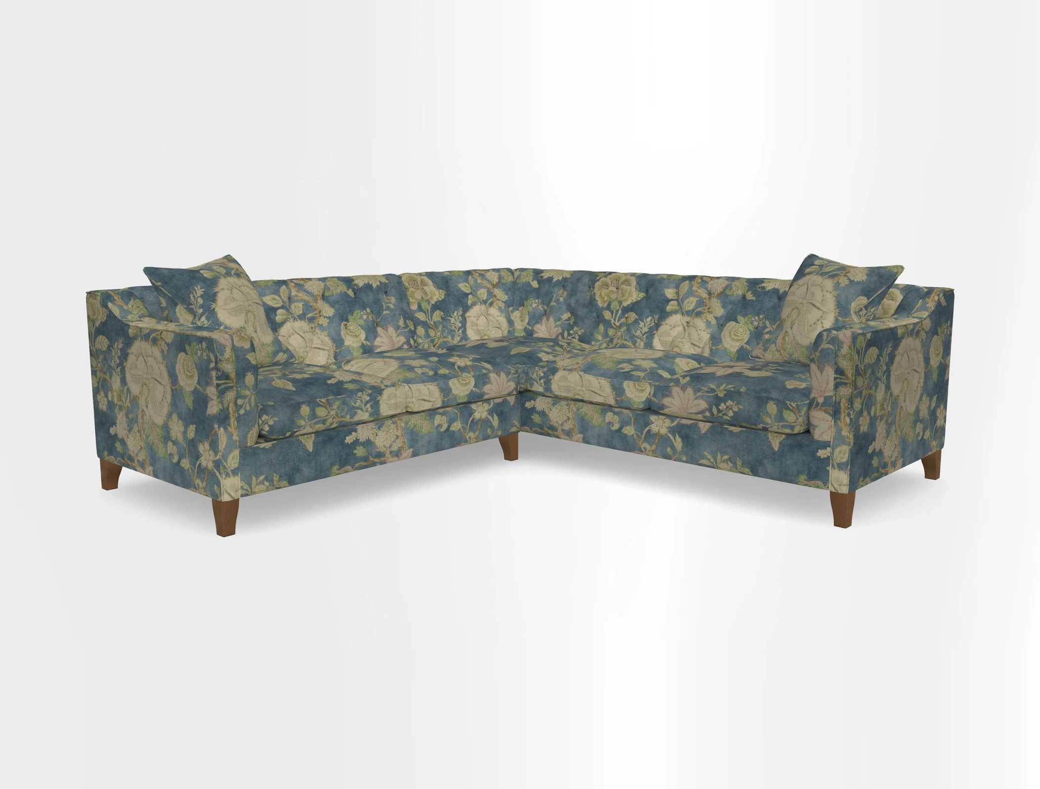 Haresfield Dipped Arm Corner Group LHF & RHF in Two Tone Plain Biscuit