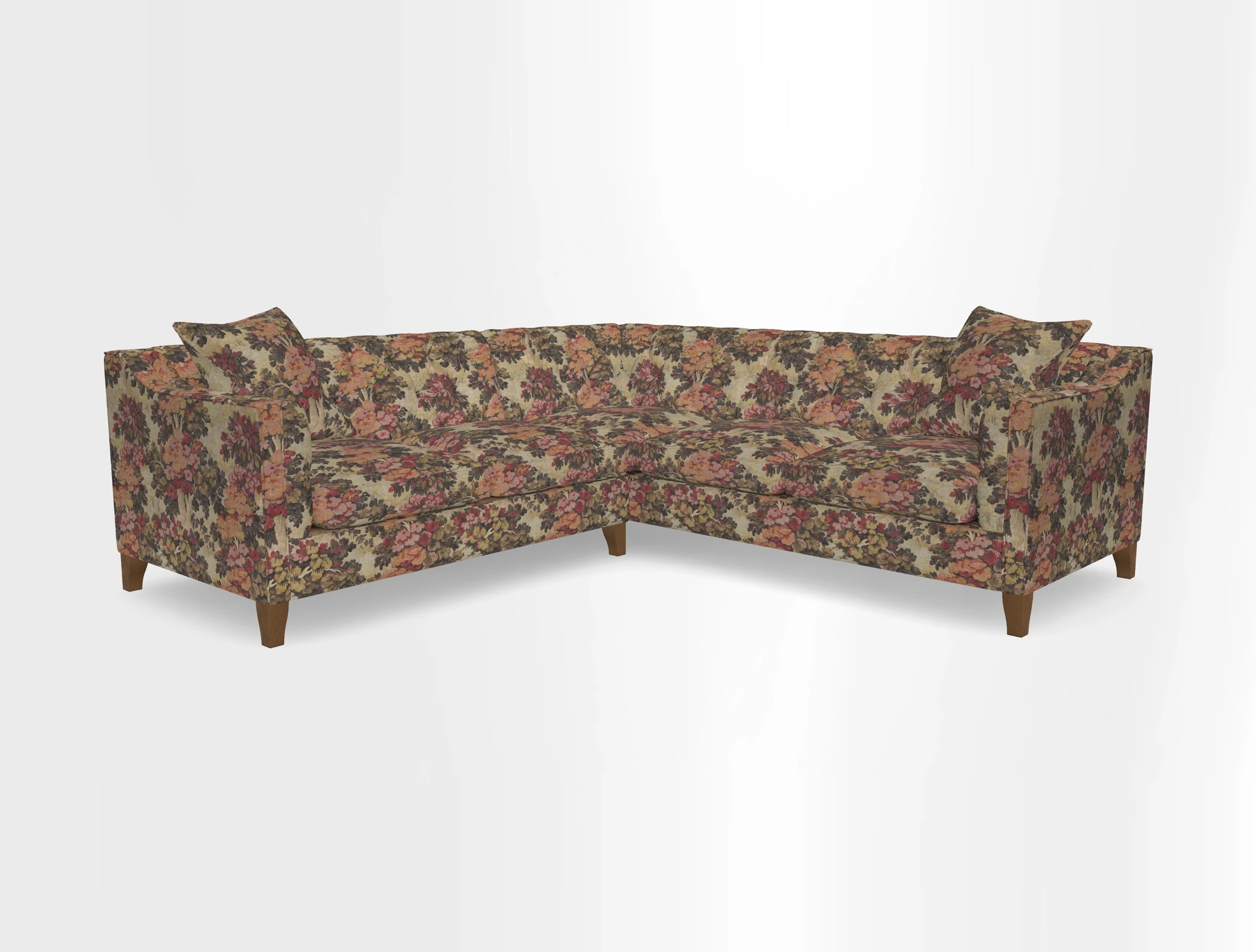 Haresfield Dipped Arm Corner Group LHF & RHF in Two Tone Plain Biscuit